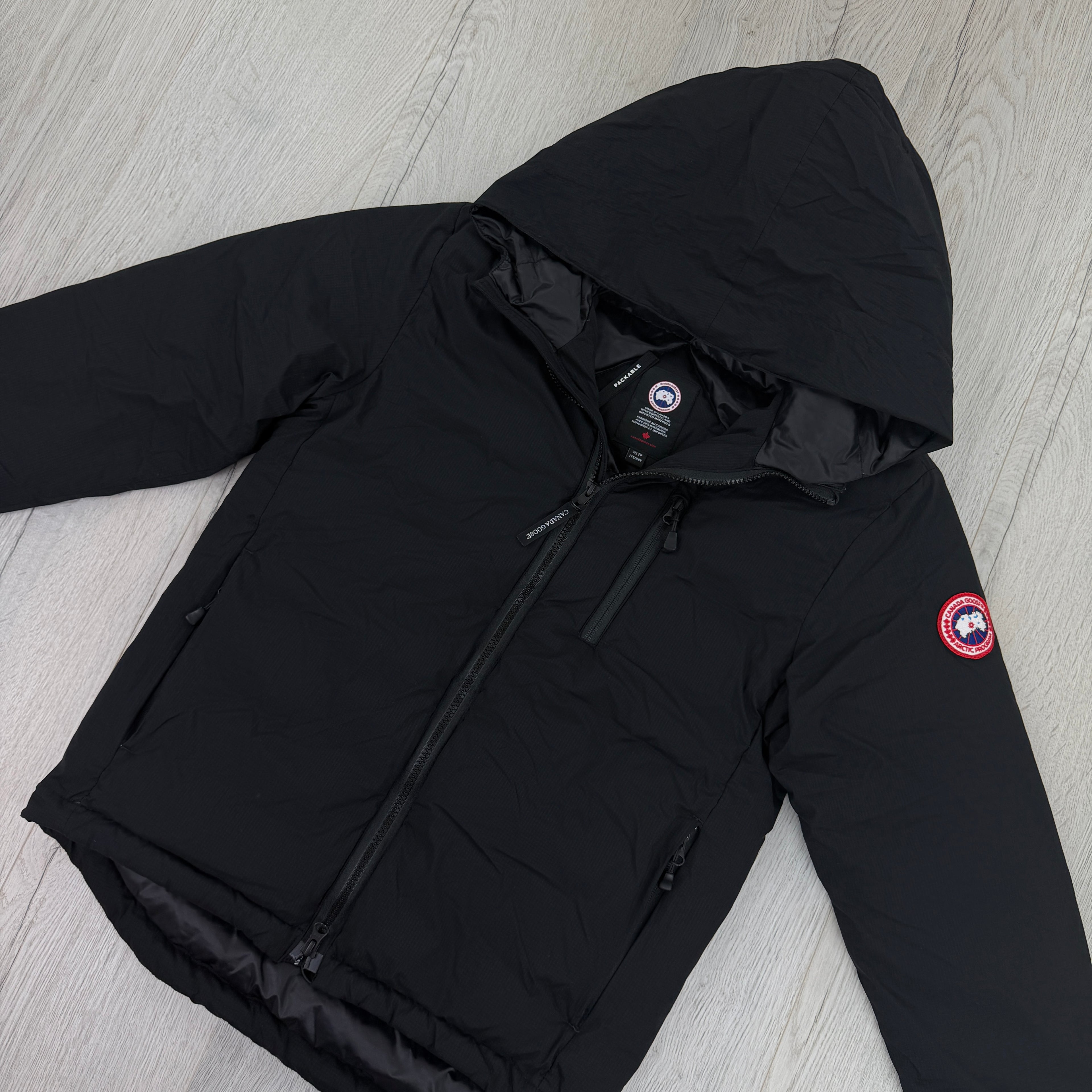 Canada Goose Men’s Black Zip-up Lodge Jacket