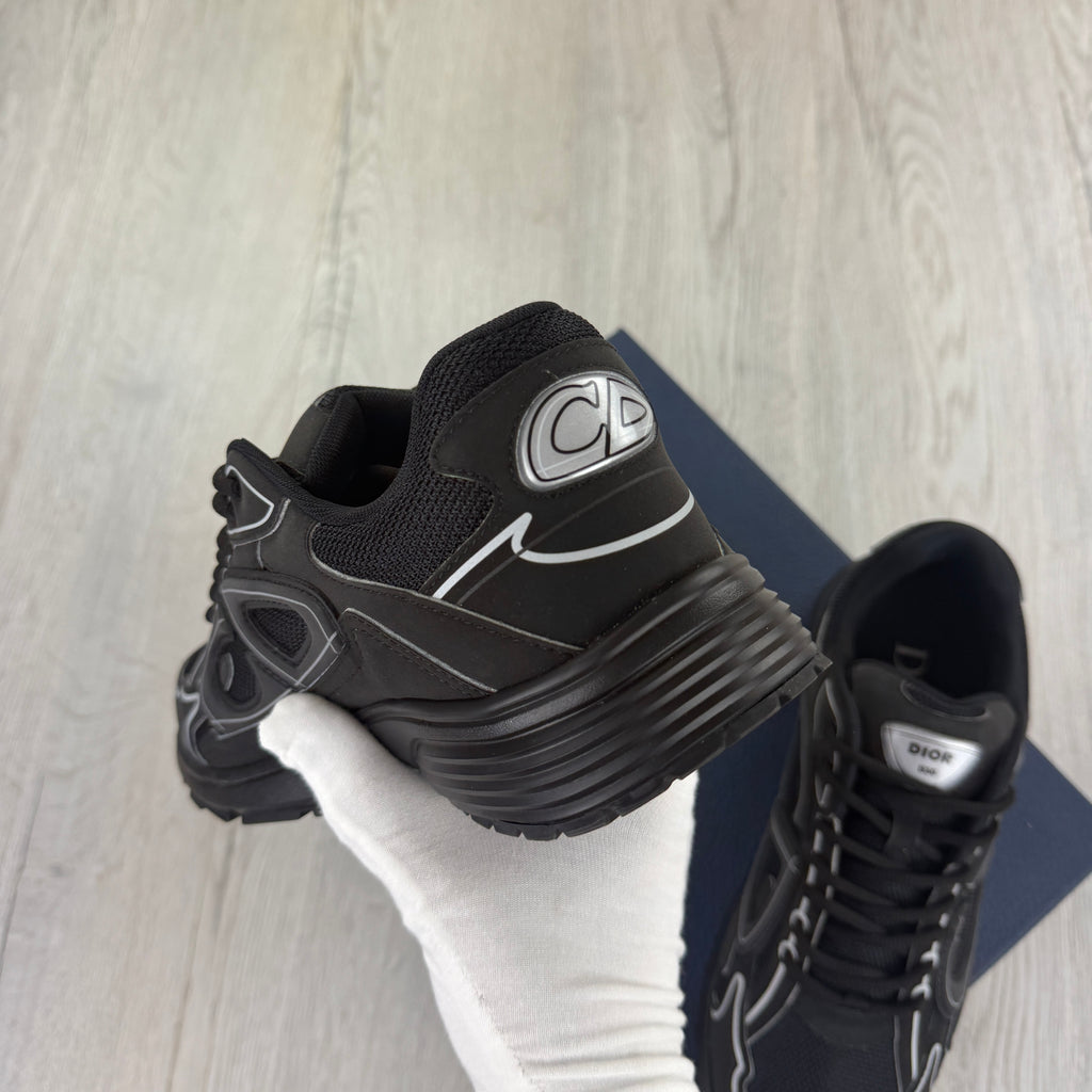 Dior B30 Men’s Triple Black Trainers - 42 (Fit Uk 8)