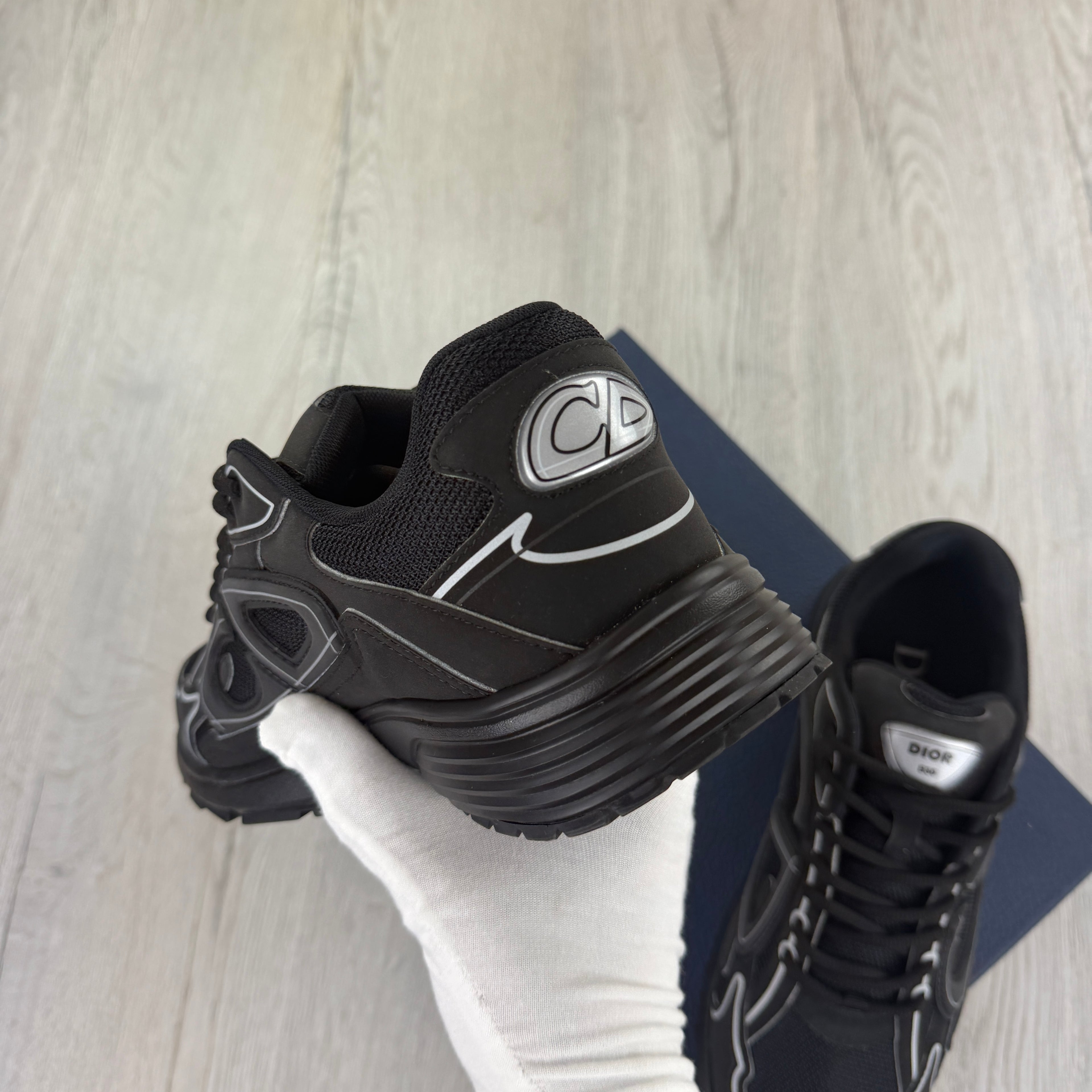 Dior B30 Men’s Triple Black Trainers - 42 (Fit Uk 8)