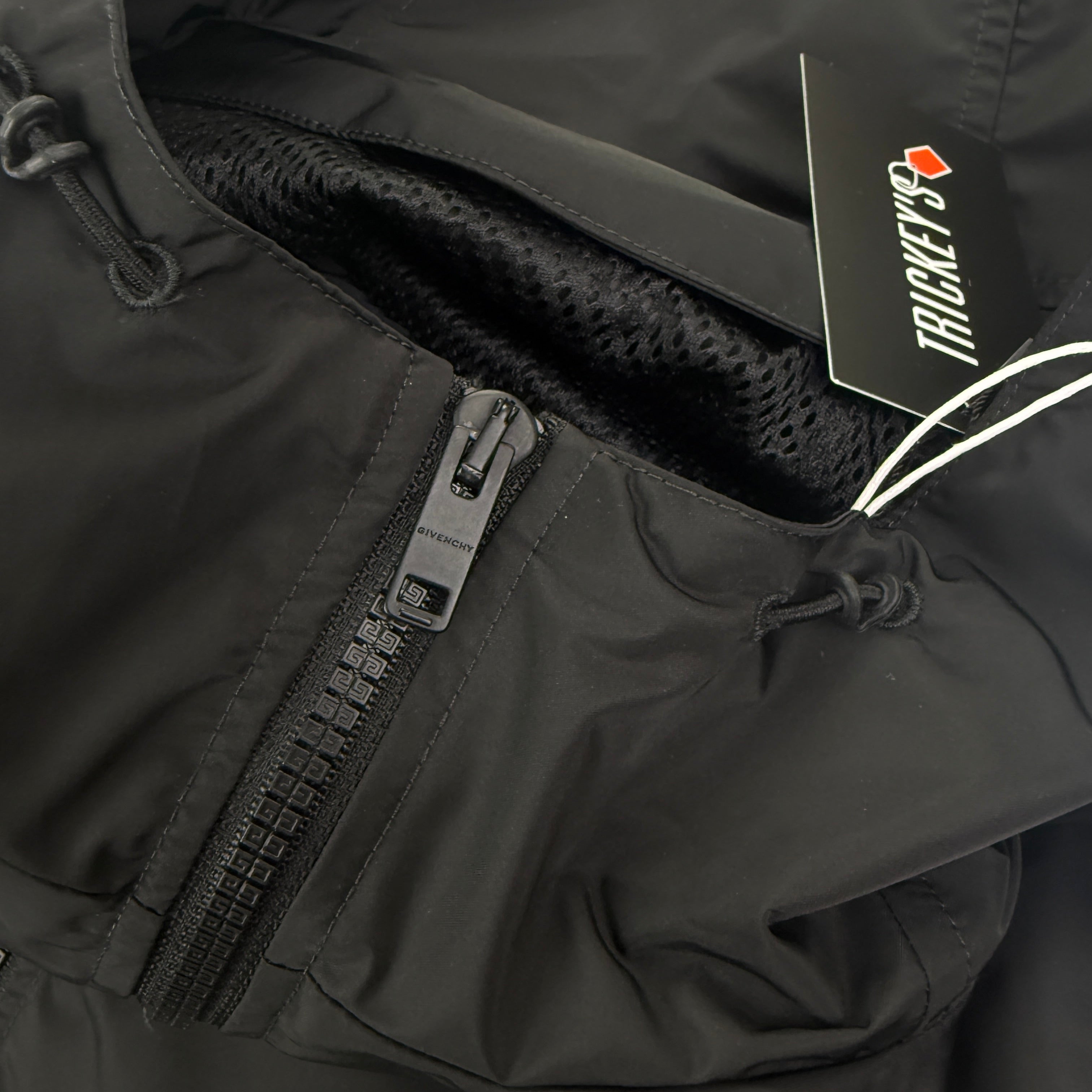 Givenchy Men’s Black Zip-up Windbreaker Jacket - 44