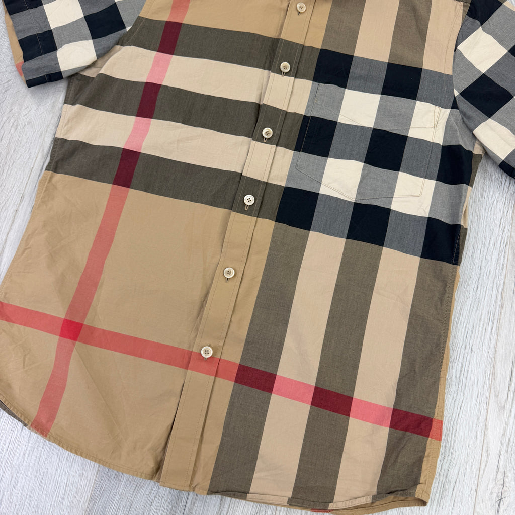 Burberry Men’s Button Up Short-sleeve Shirt - Medium