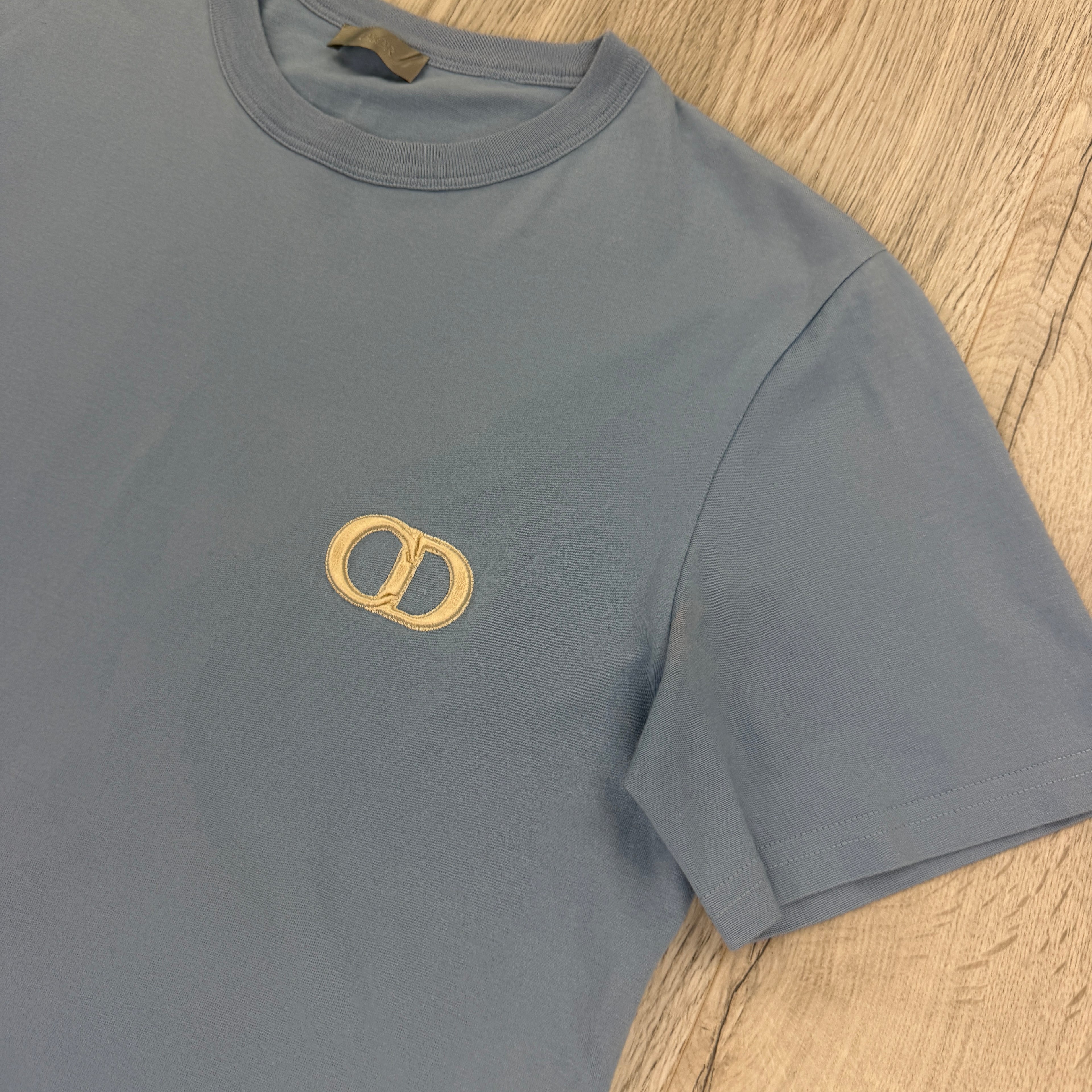 Christian Dior Men’s Baby Blue T-shirt - Medium