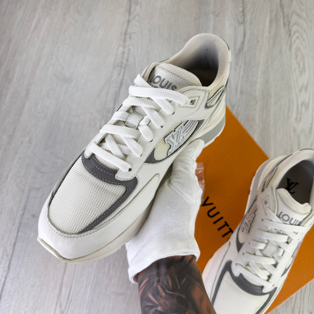 Louis Vuitton Men’s White Run Away Trainers - Uk 8 (Fit Uk 8.5)
