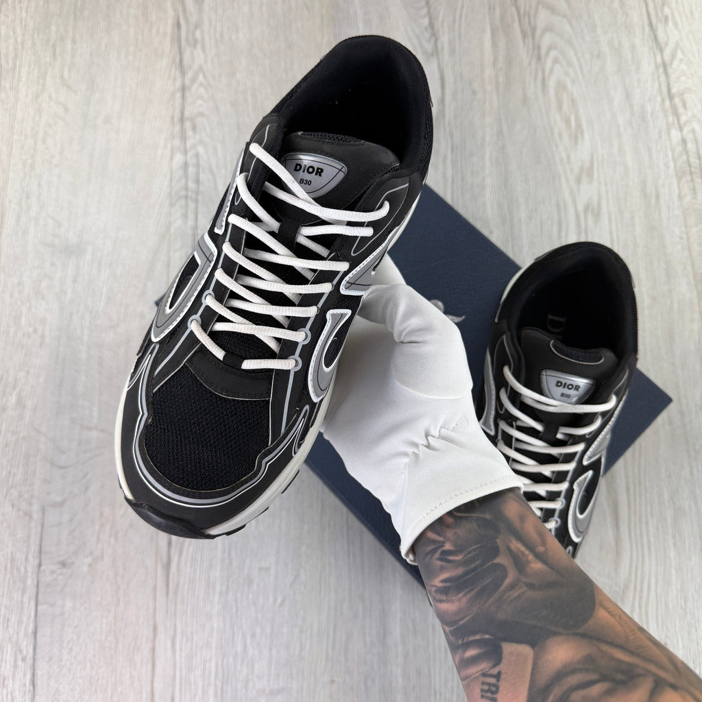 Dior B30 Men’s Black & White Trainers - 45 (Fit Uk 11)