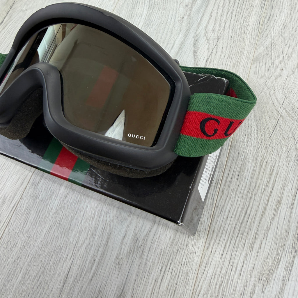 Gucci GG Stripe Ski Goggles