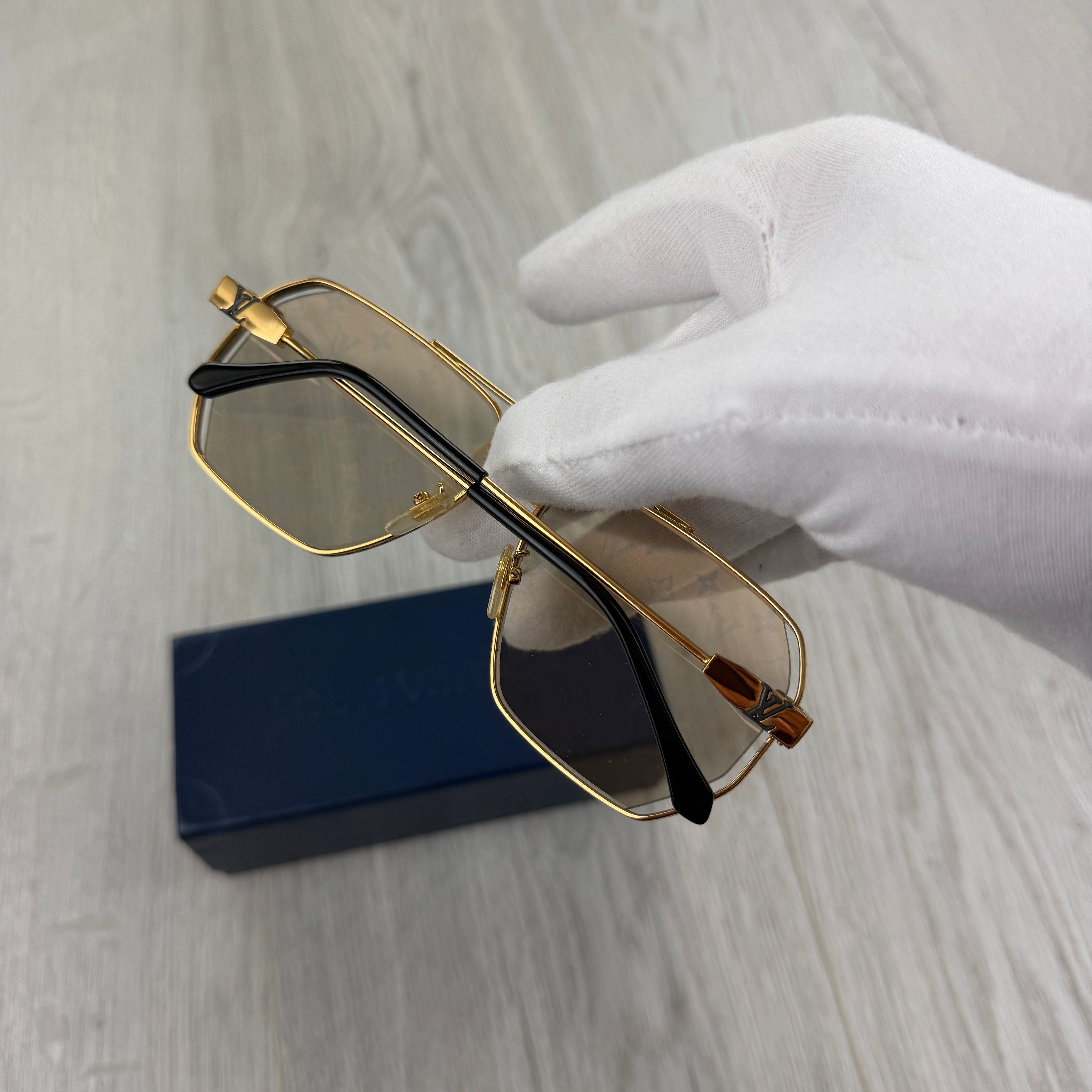 Louis Vuitton Men’s Gold Monogram Sunglasses