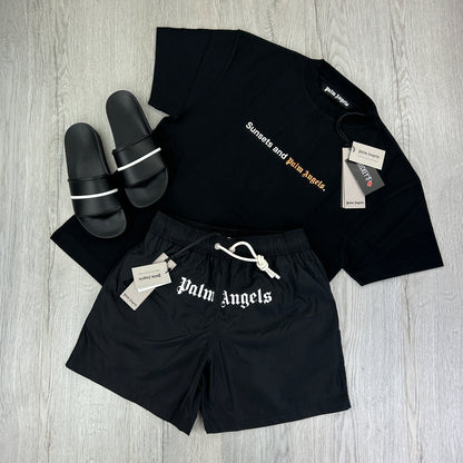Palm Angels Men’s Black Full Summer Set
