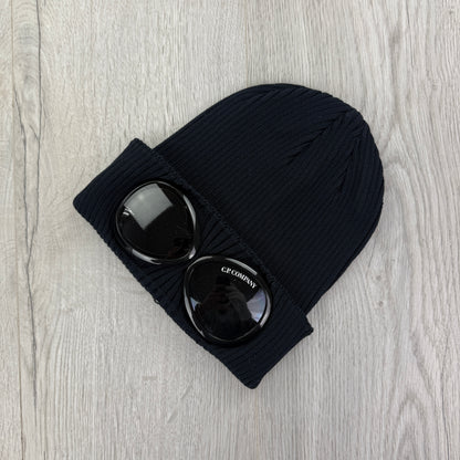 CP Company Men’s Navy Goggle Beanie