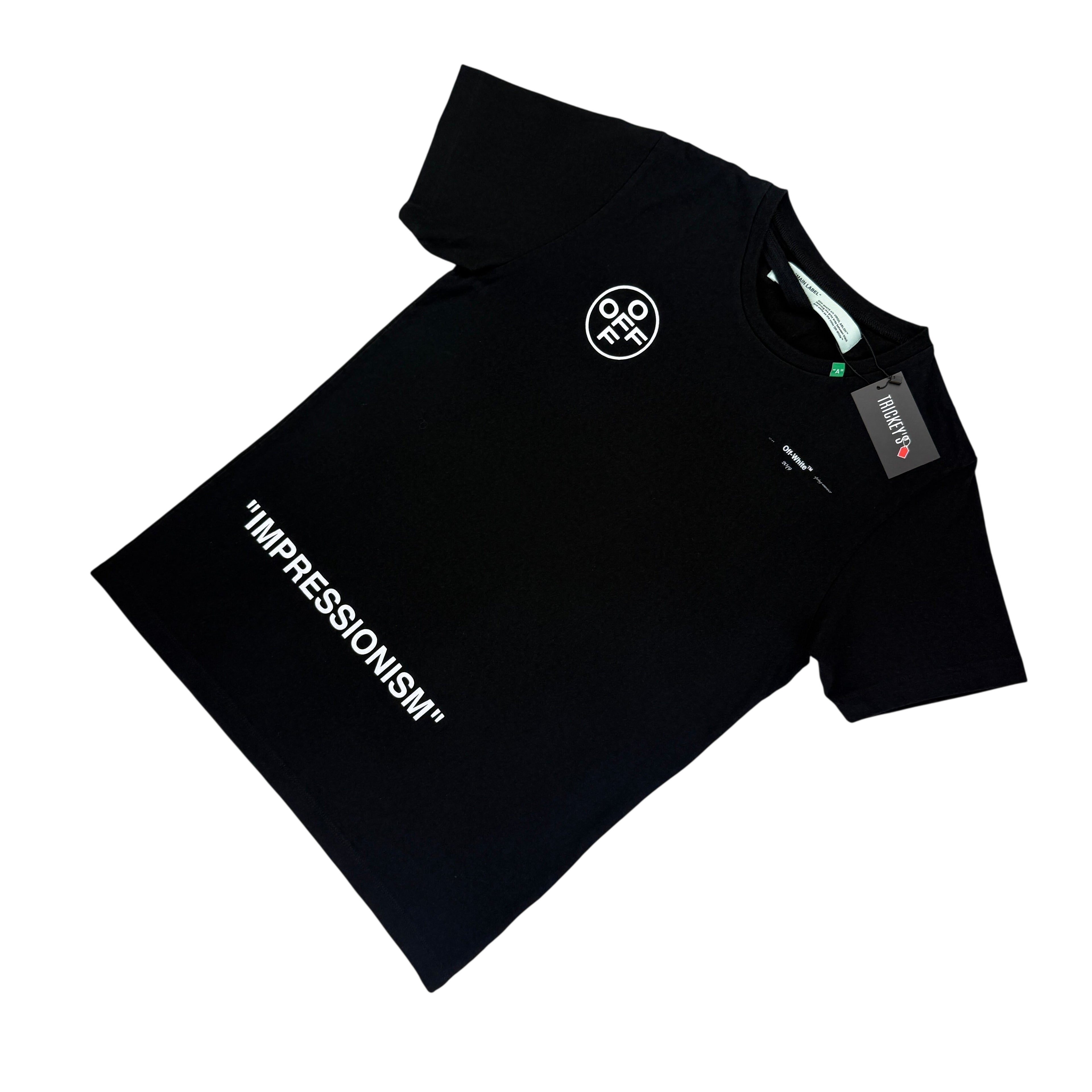 Off White Men’s Black T-shirt - Large