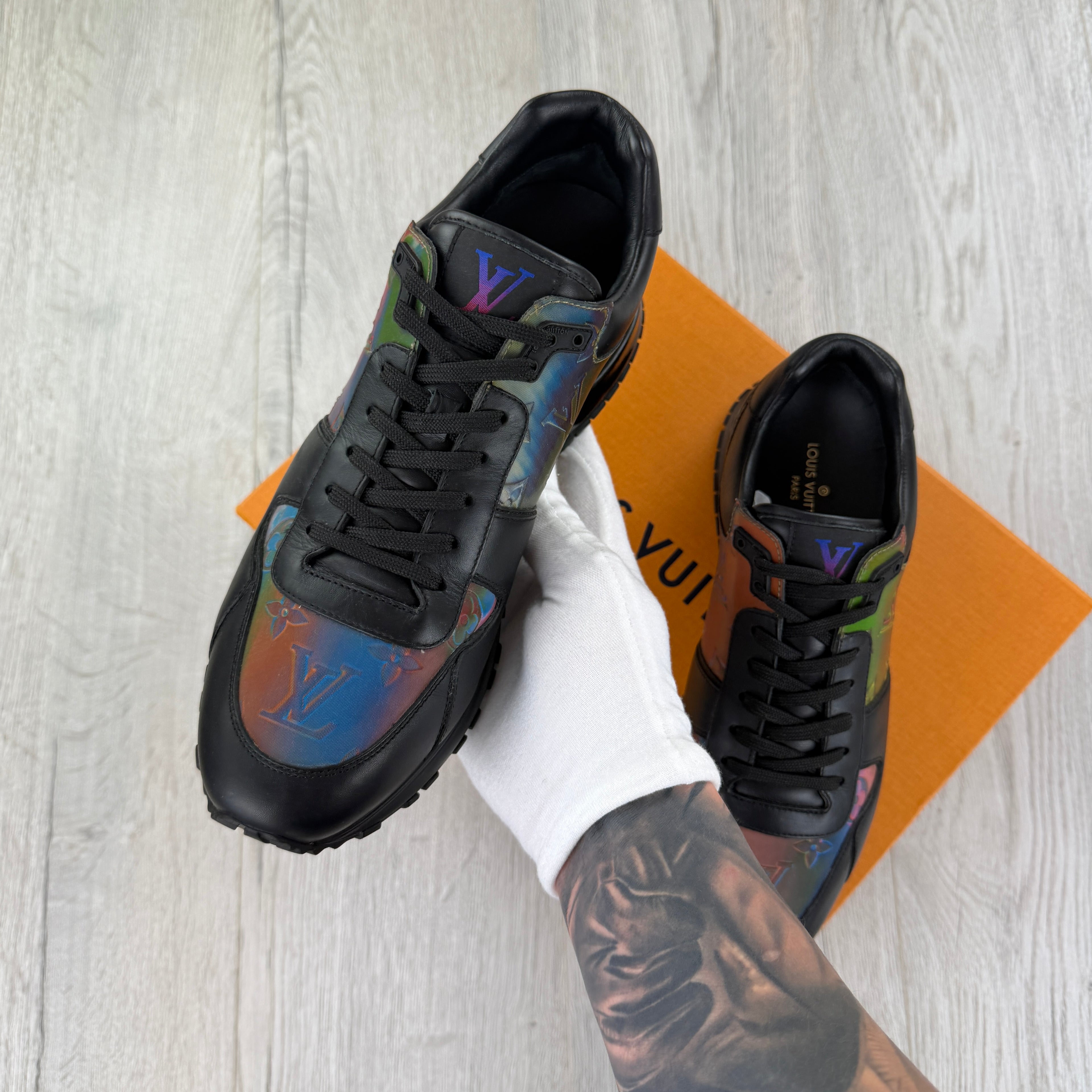 Louis Vuitton Men’s Prism Leather Run Away Trainers - UK 6.5 (Fit 7)