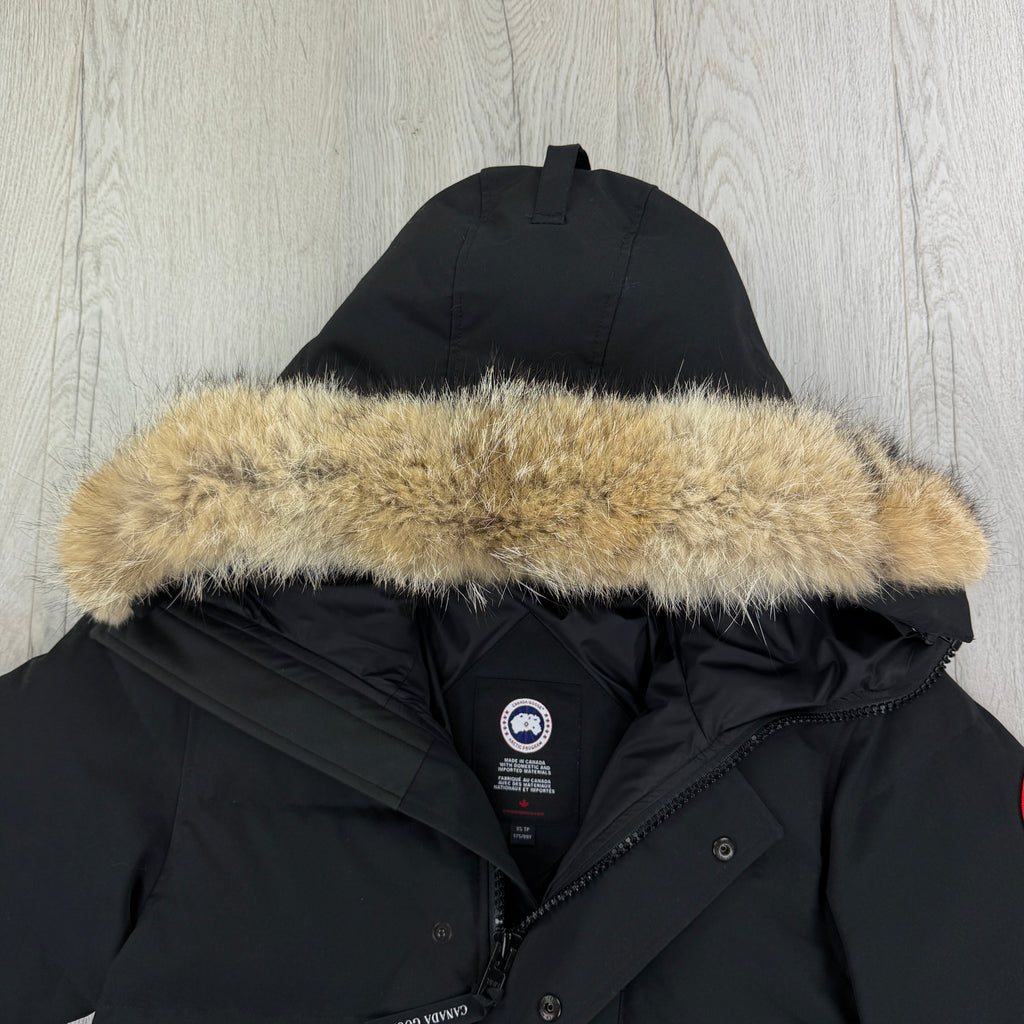 Canada Goose Men’s Black Carson Parka Jacket With Fur - XS
