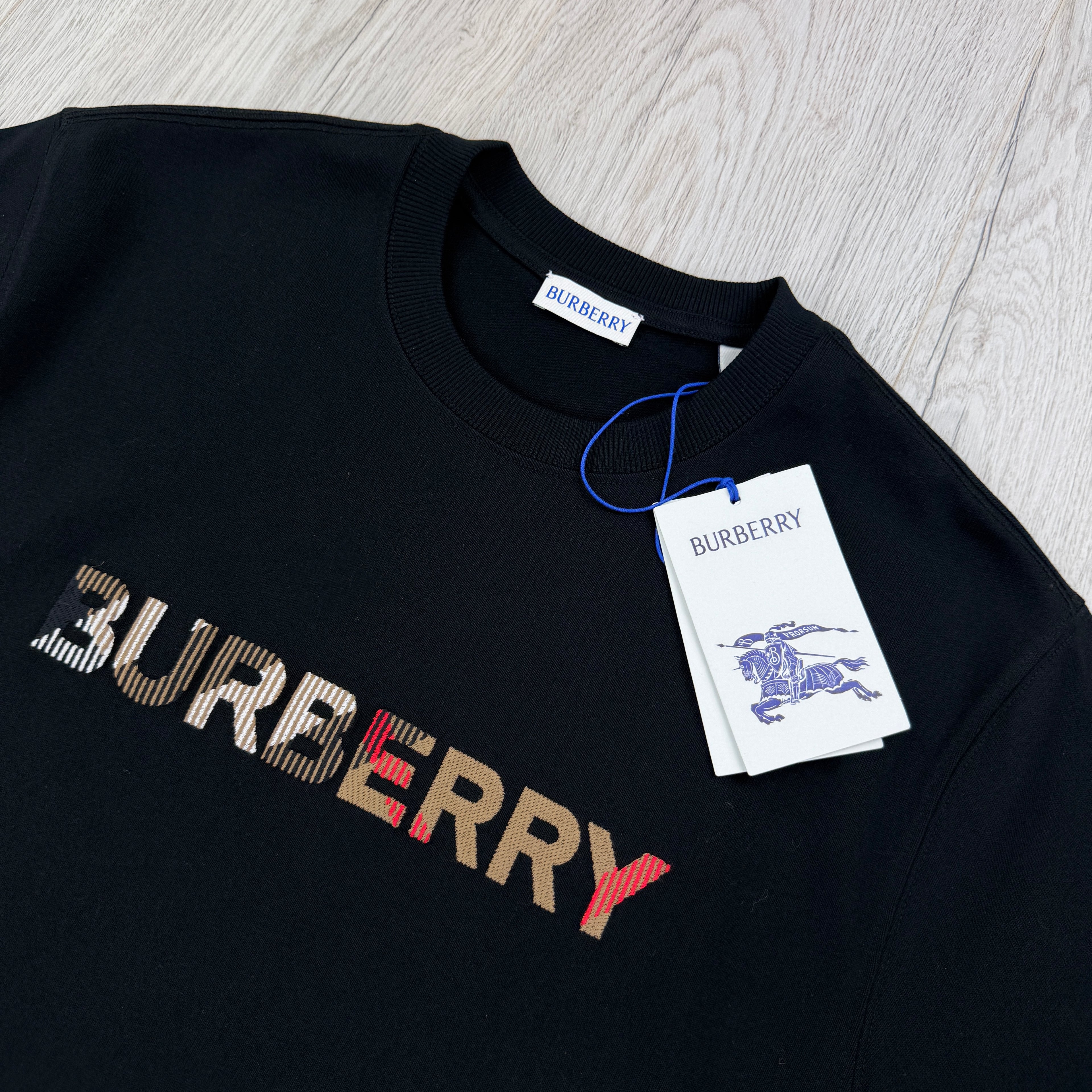 Burberry Men’s Black T-shirt - XS (Fit Small)