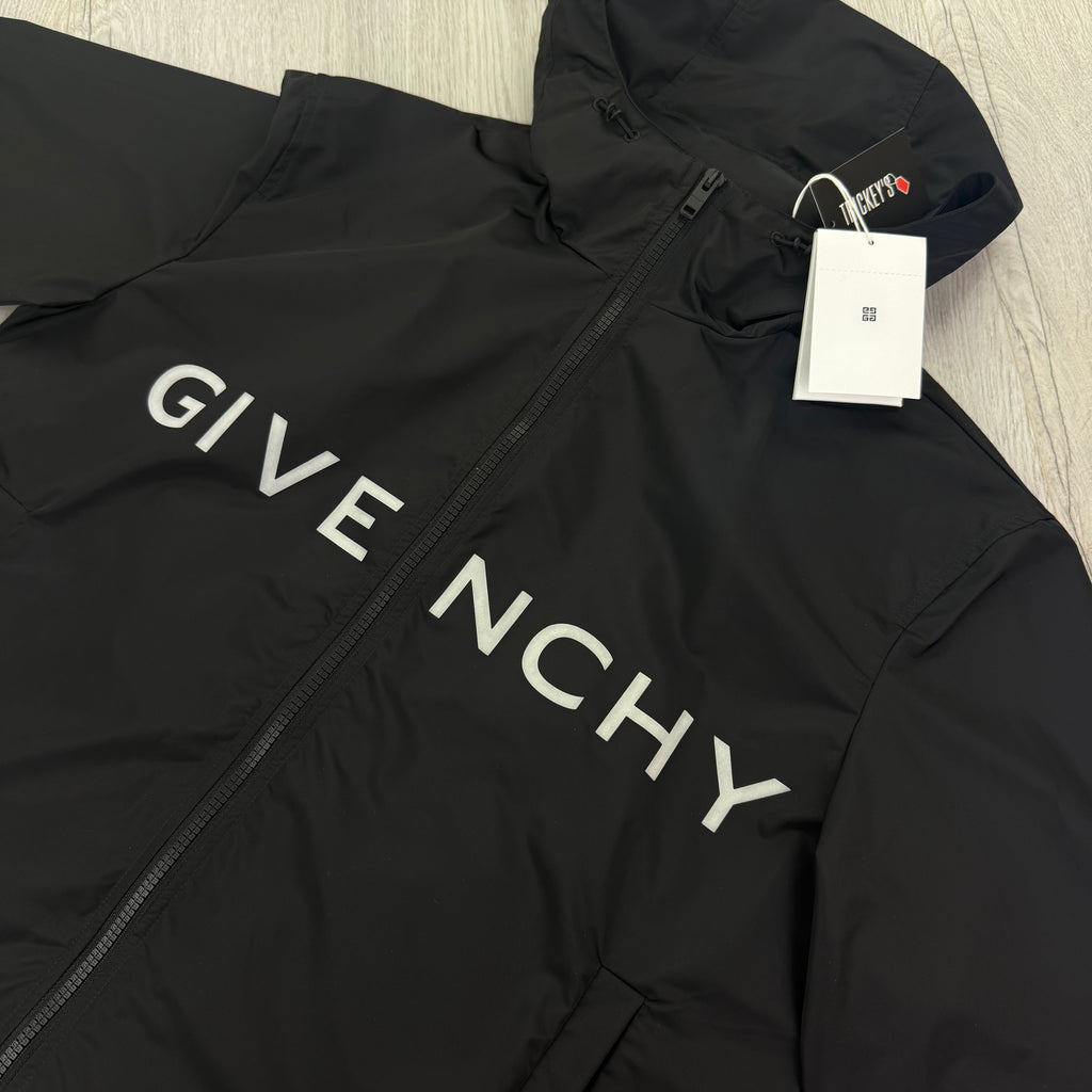 Givenchy Men’s Black Zip-up Windbreaker Jacket - 44