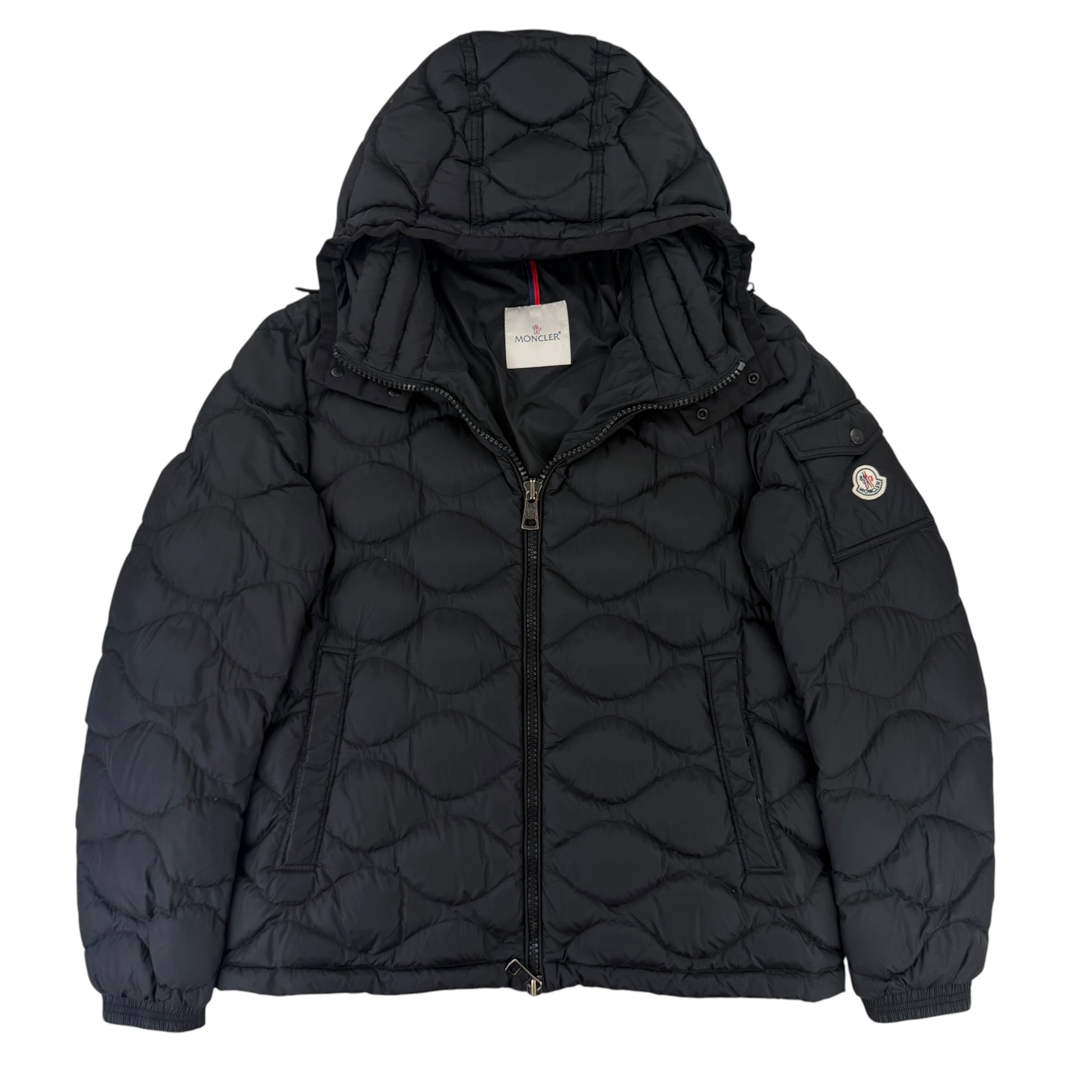 Moncler Men's Morandieres Giubbotto Black Puffer Jacket - Size 5