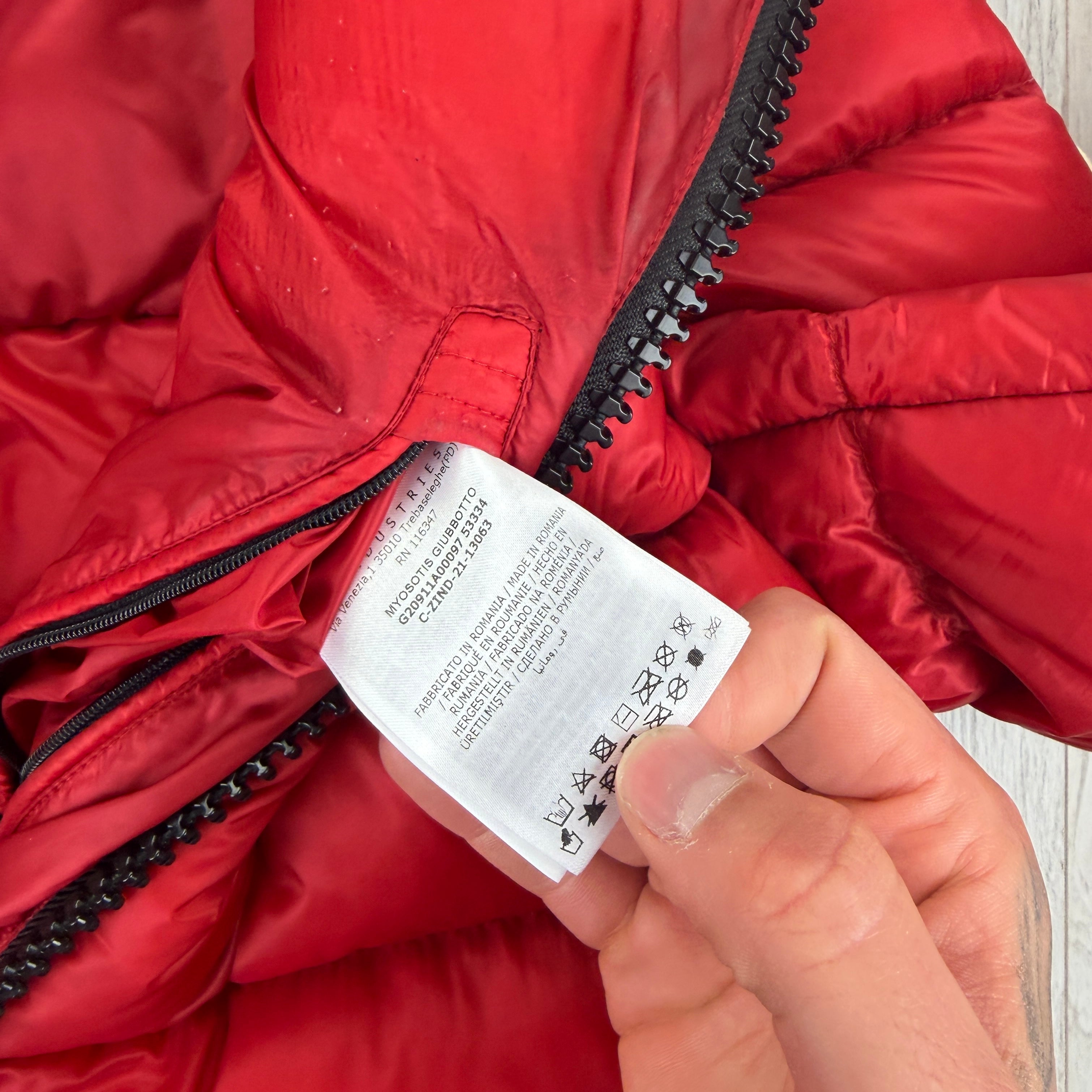 Moncler Myosotis Giubbotto Men’s Red Puffer Jacket - Size 3