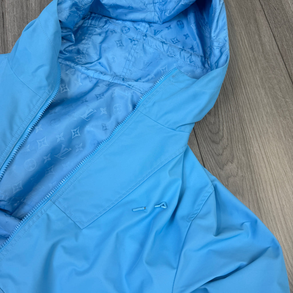 Louis Vuitton Men’s Monogram Reversible Blue Windbreaker Jacket - Size 50 (M/L)