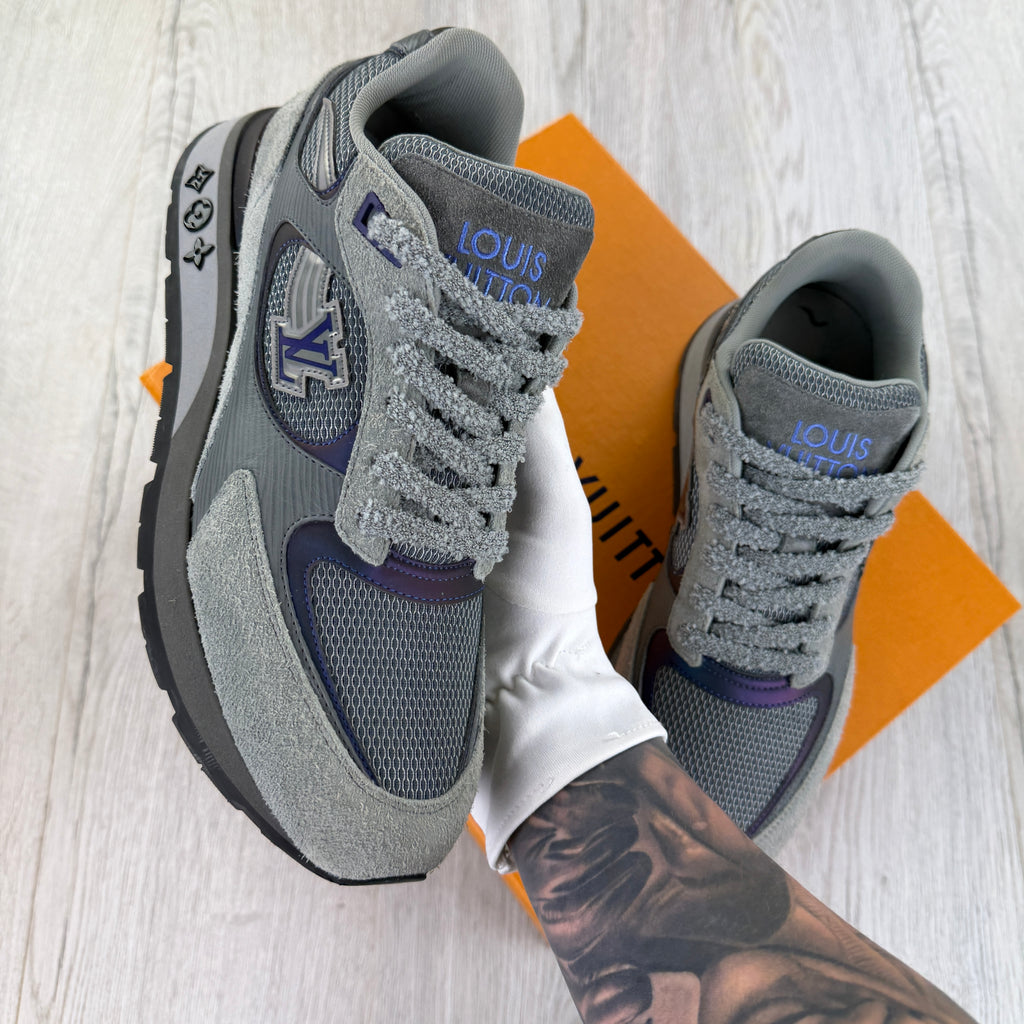 Louis Vuitton Men’s Grey Run Away Trainers - Uk 8 (Fit Uk 8.5)