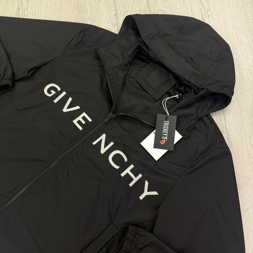Givenchy Men’s Black Zip-up Windbreaker Jacket - 44