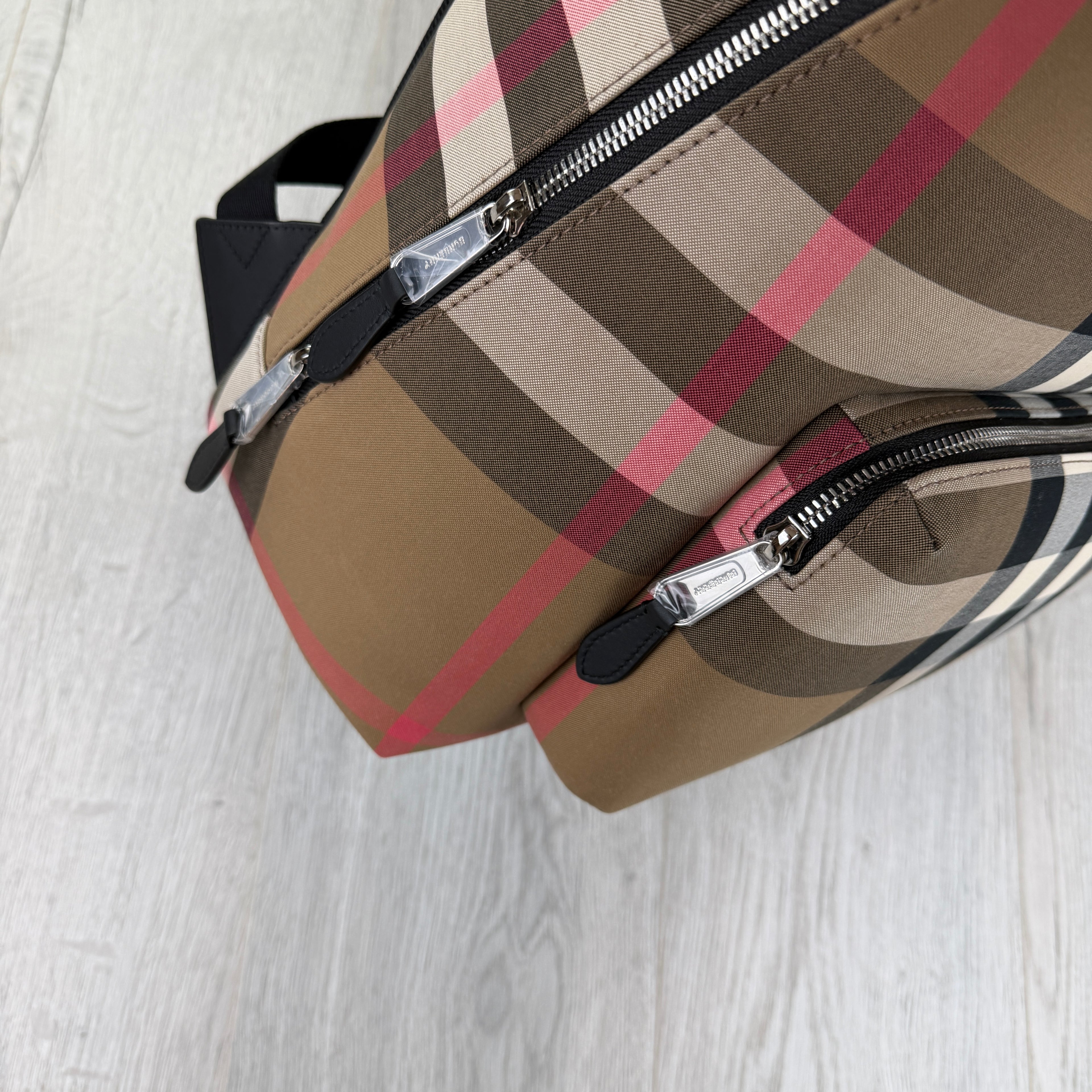 Burberry Men’s Check Print Backpack