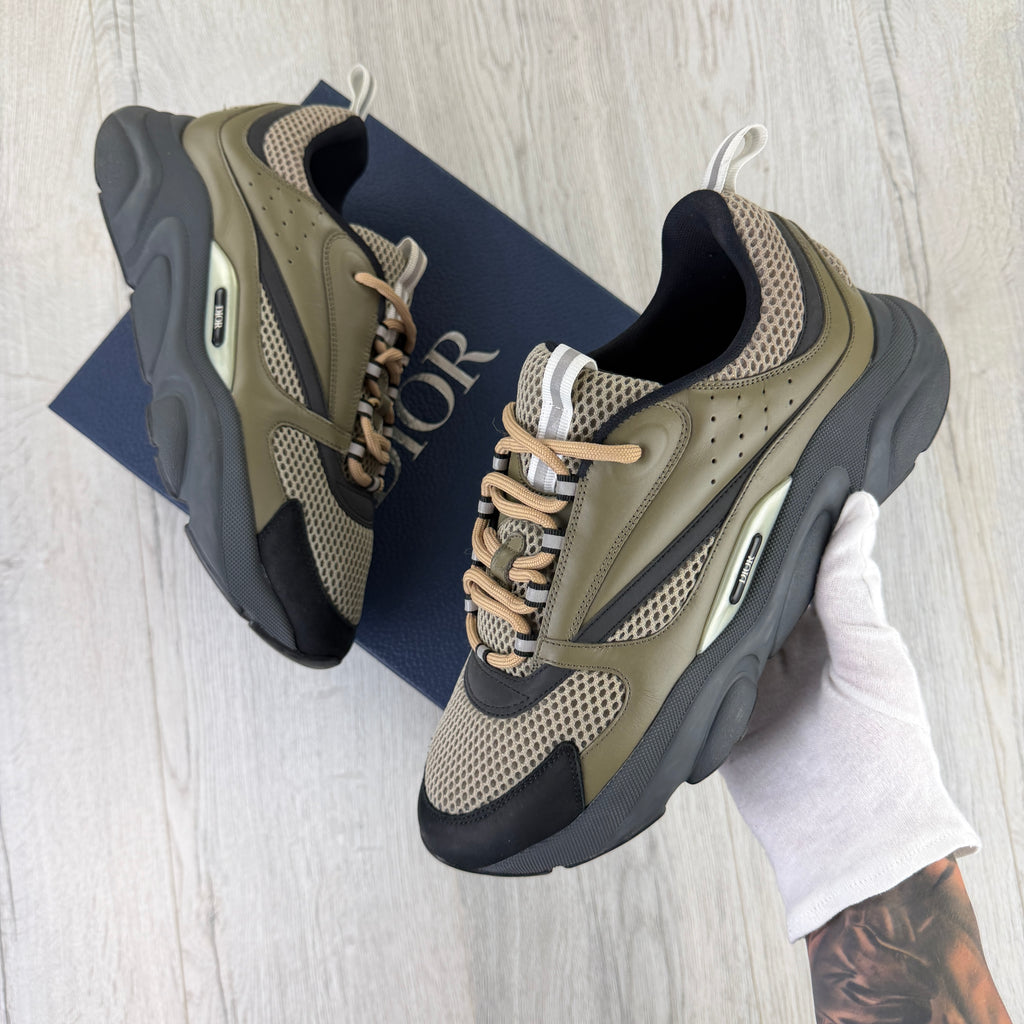 Dior B22 Men’s Khaki Green Trainers - 45 (Uk 10/10.5)