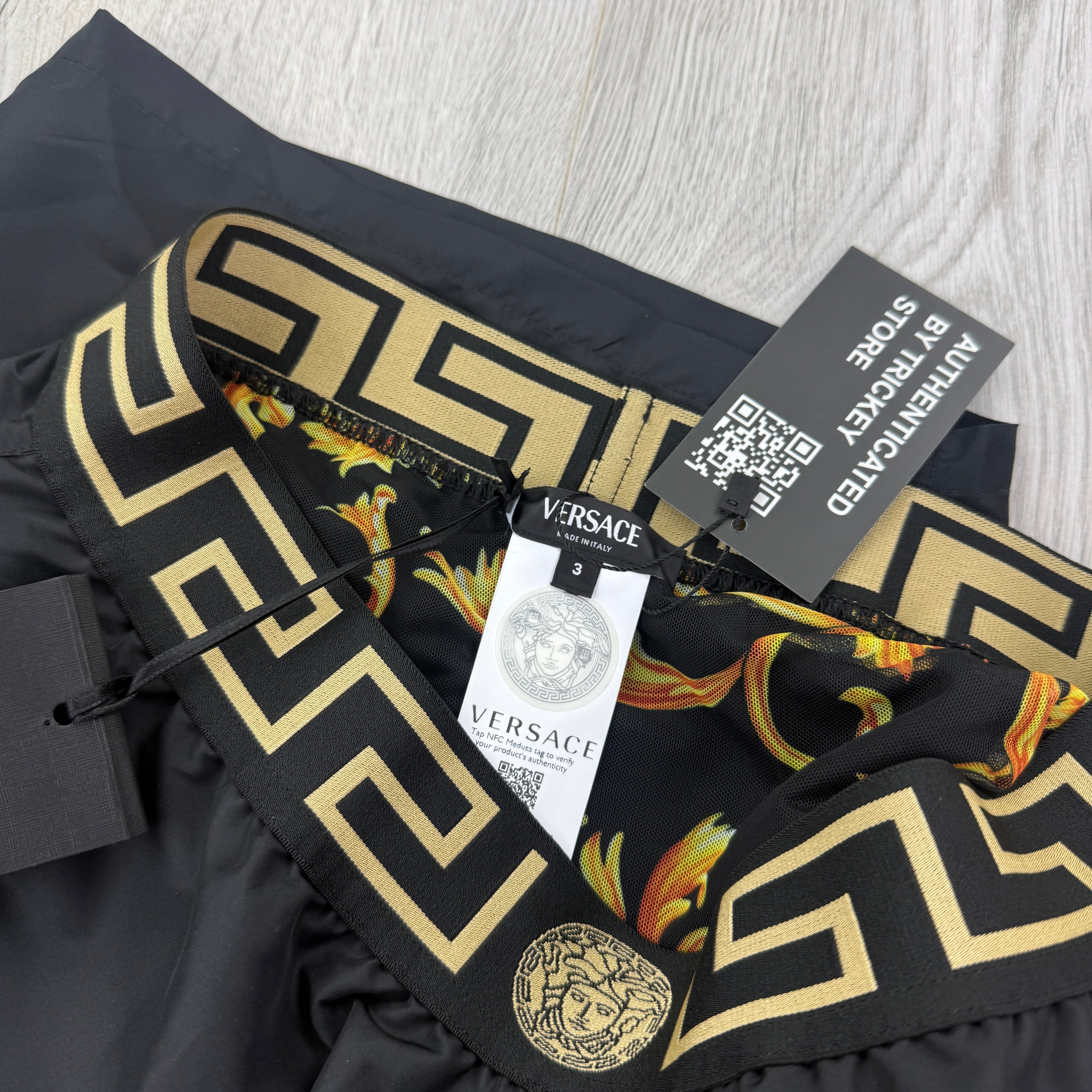 Versace Men’s Black Swim Shorts
