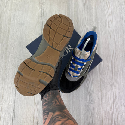 Dior B22 Men’s Khaki & Blue Trainers - 42.5 (Fit Uk 8)