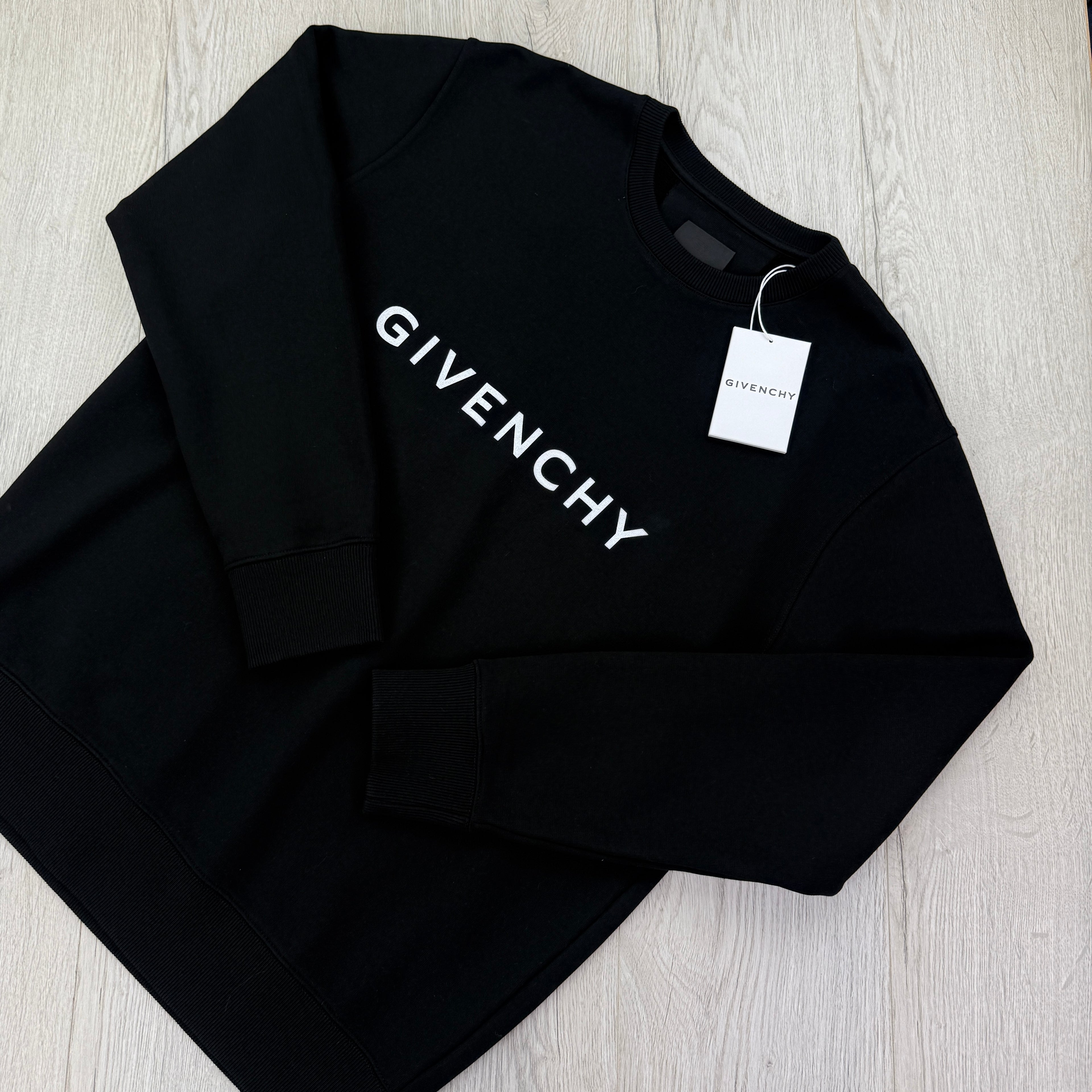 Givenchy Men’s Black Cotton Full Tracksuit - Large