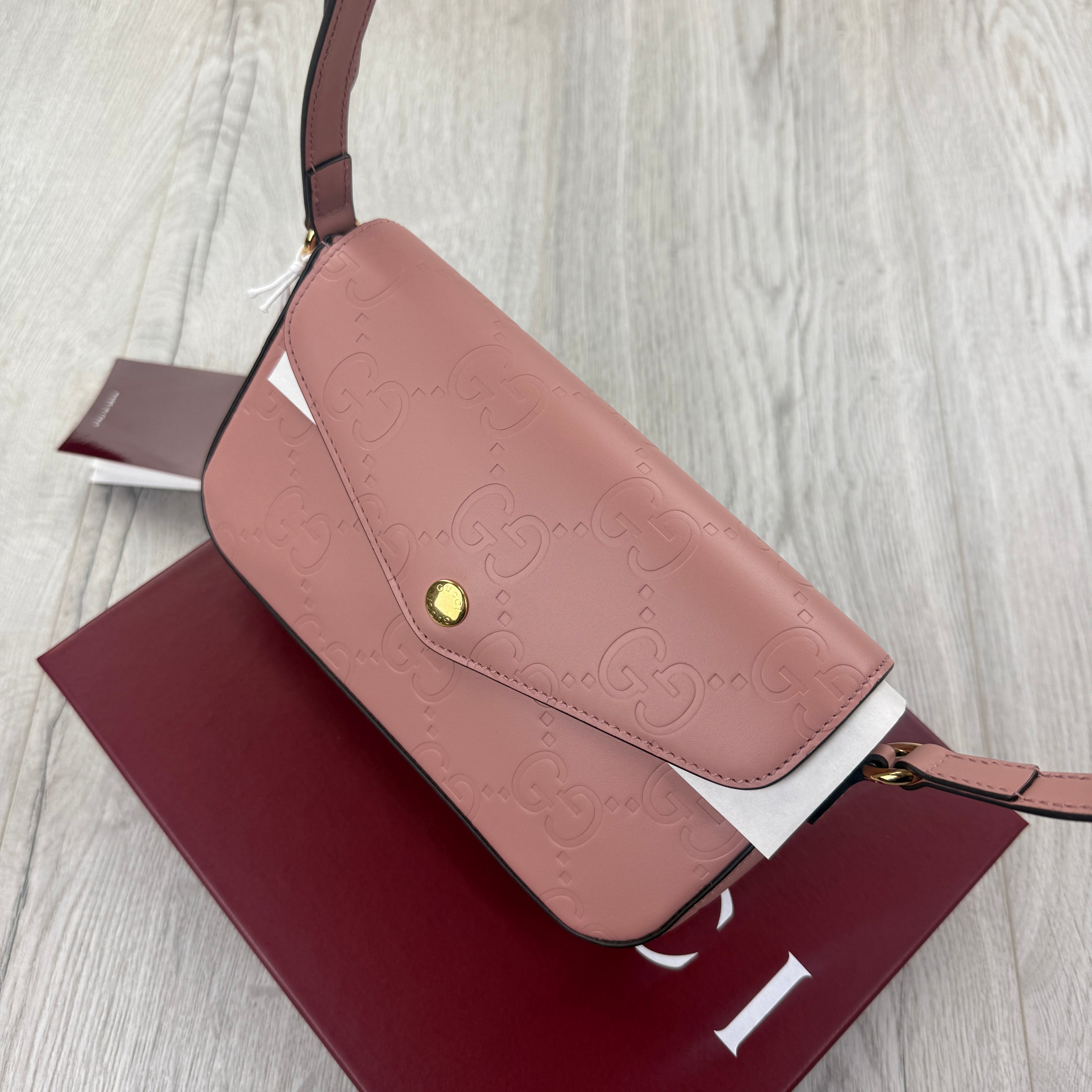 Gucci Women’s Pink GG Monogram Crossbody bag