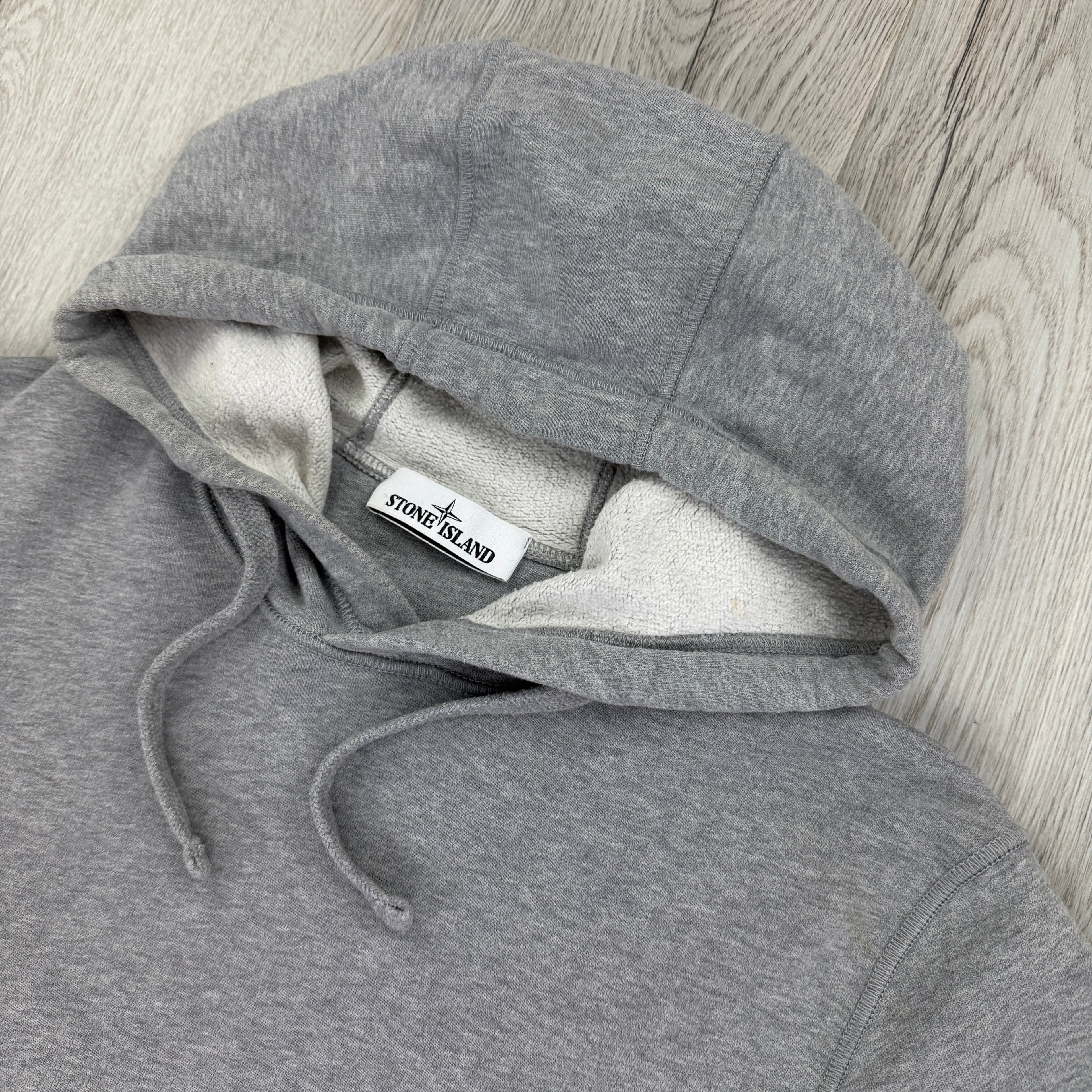 Stone Island Men’s Grey Pullover Hoodie - Medium