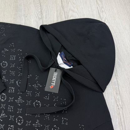 Louis Vuitton Men’s Black Monogram Gradient Pullover Hoodie - Medium