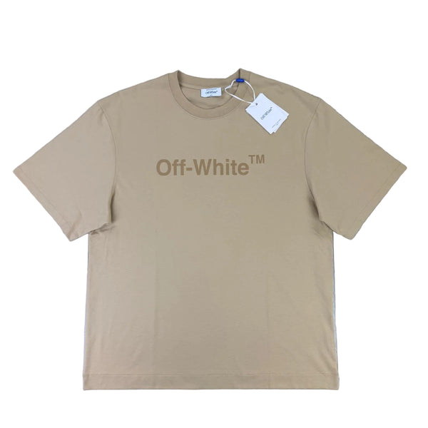 Off White Men’s Beige T-shirt - Medium