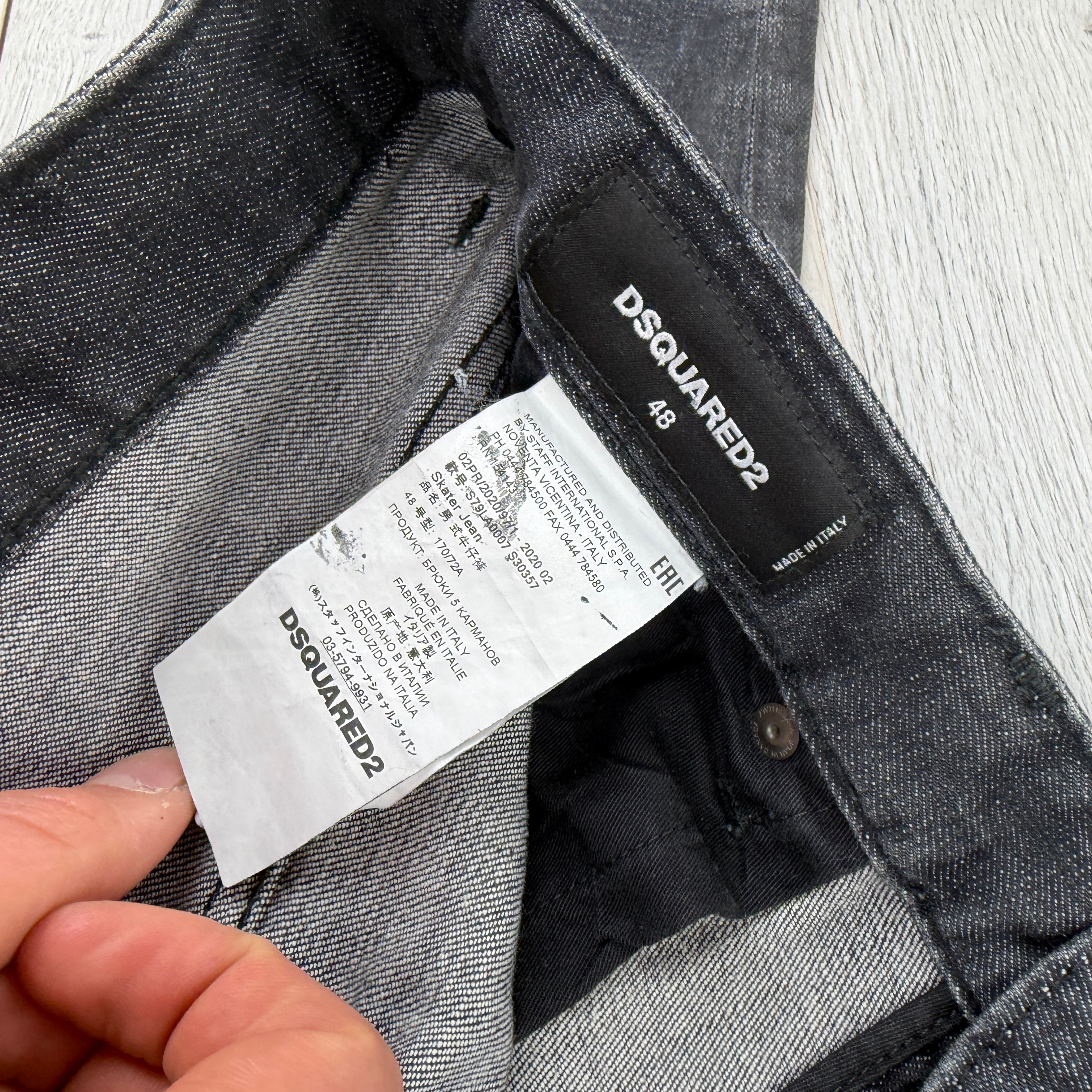 Dsquared2 Men’s Black Distressed Jeans - 48 (Uk 32)