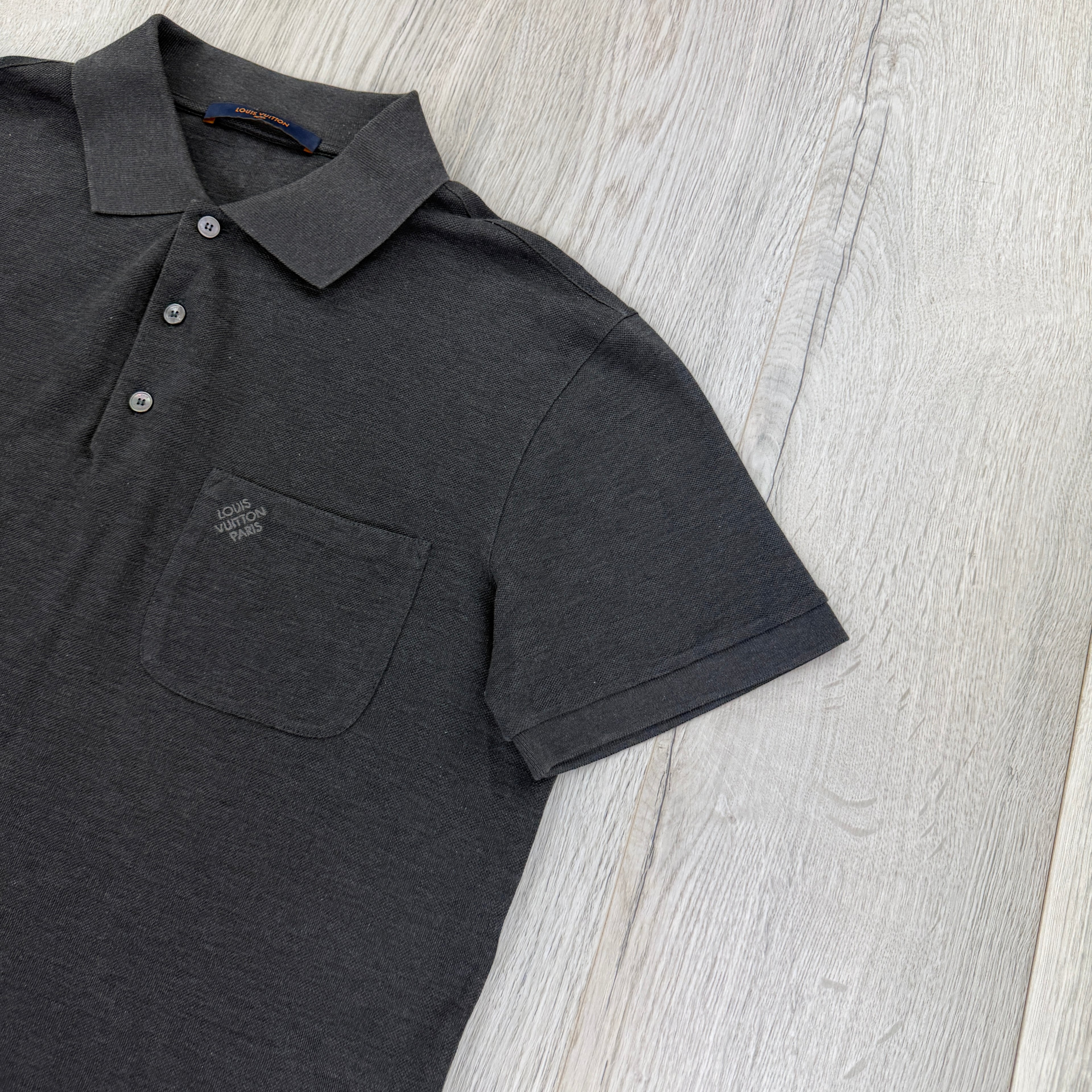Louis Vuitton Men’s Grey Damier Polo - Medium