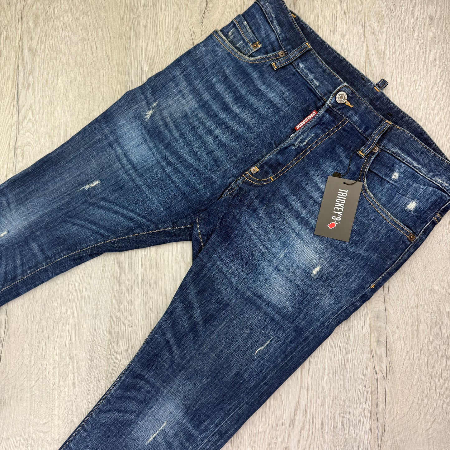 Dsquared2 Men’s Distressed Cigarette Jeans - 48 (Uk 32)