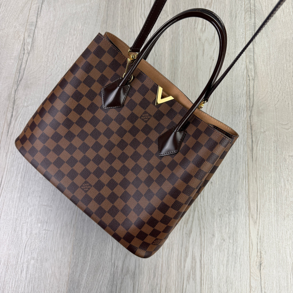 Louis Vuitton Women’s Kensington Handbag Damier Tote Bag
