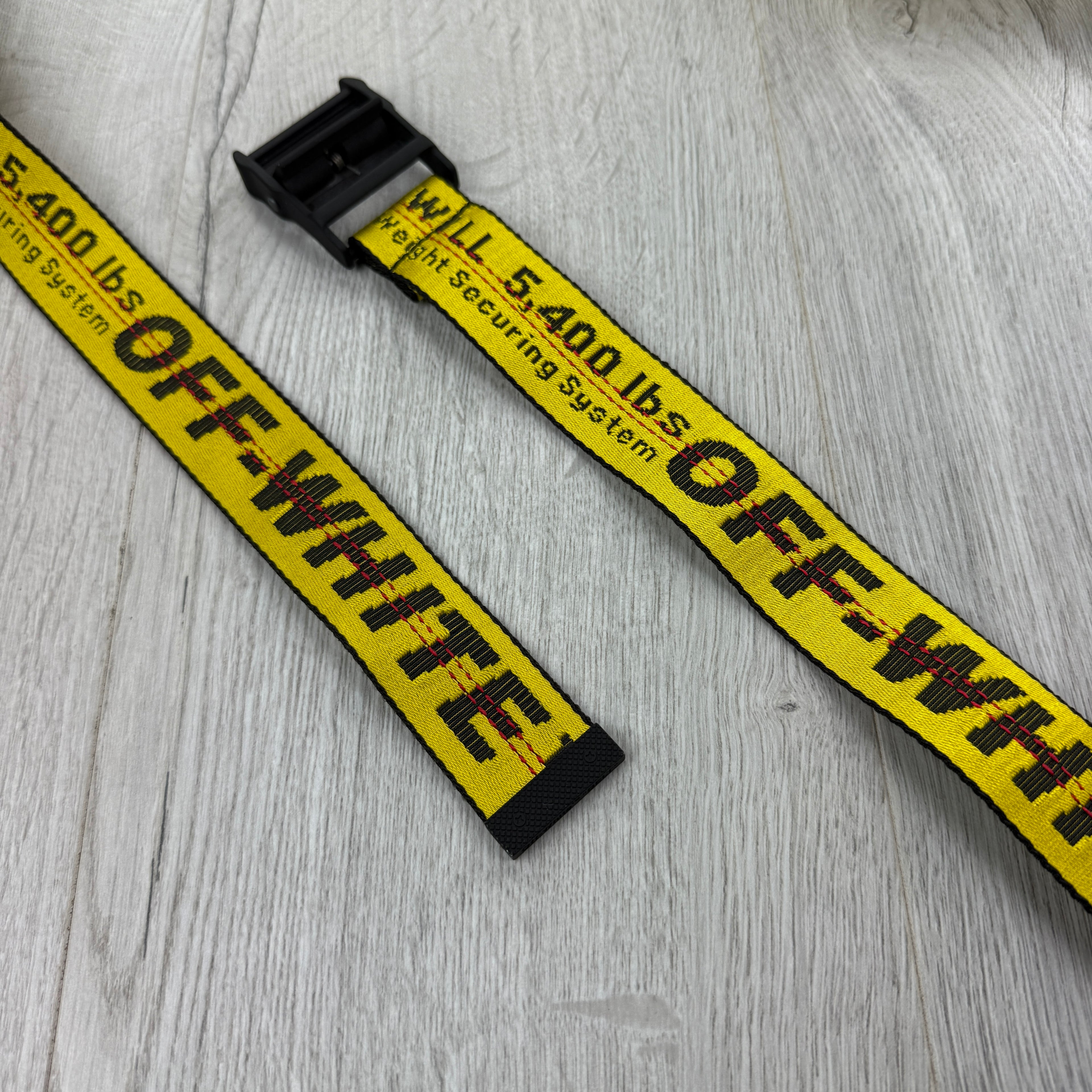 Off-white Men’s Classic Industrial Yellow Black Belt