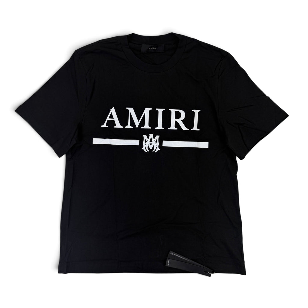 Amiri Men’s Black T-shirt With White Logo