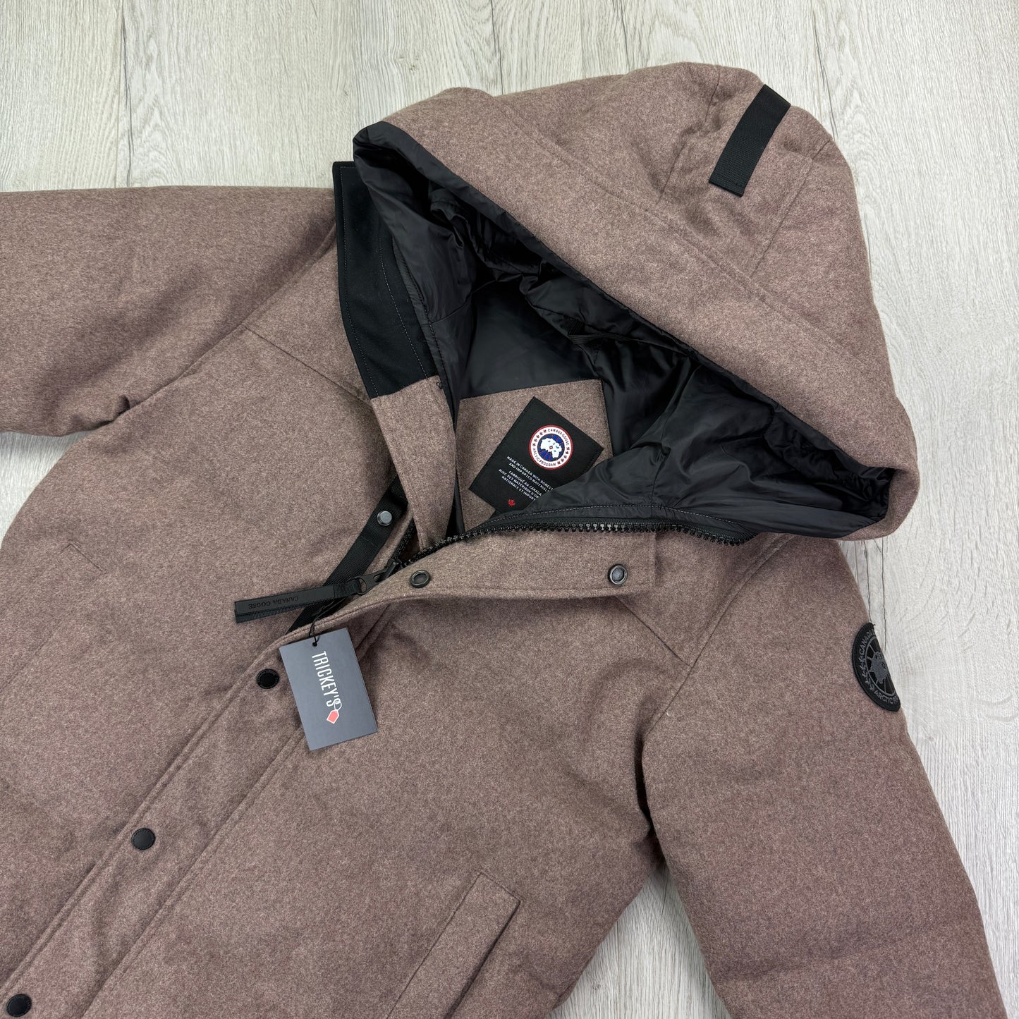 Canada Goose Men’s Quicksand Melange Wool MacMillan Jacket - Small