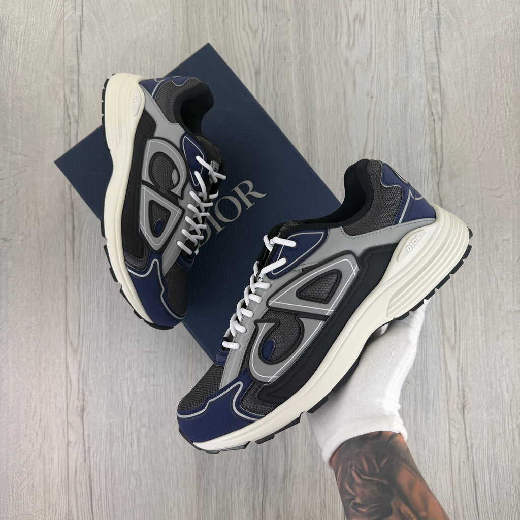 Dior B30 Men’s Navy CD Trainers - 44 (Uk 10)