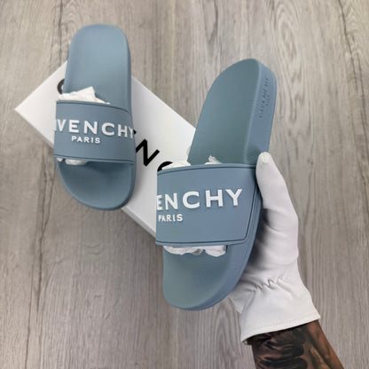 Givenchy Men’s Sky Blue Sliders