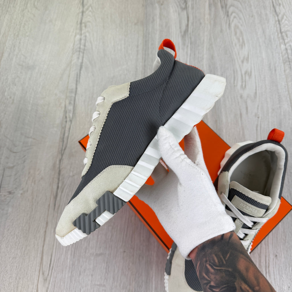Hermes Men’s Beige Bouncing Sneakers - 43 (Uk 9)