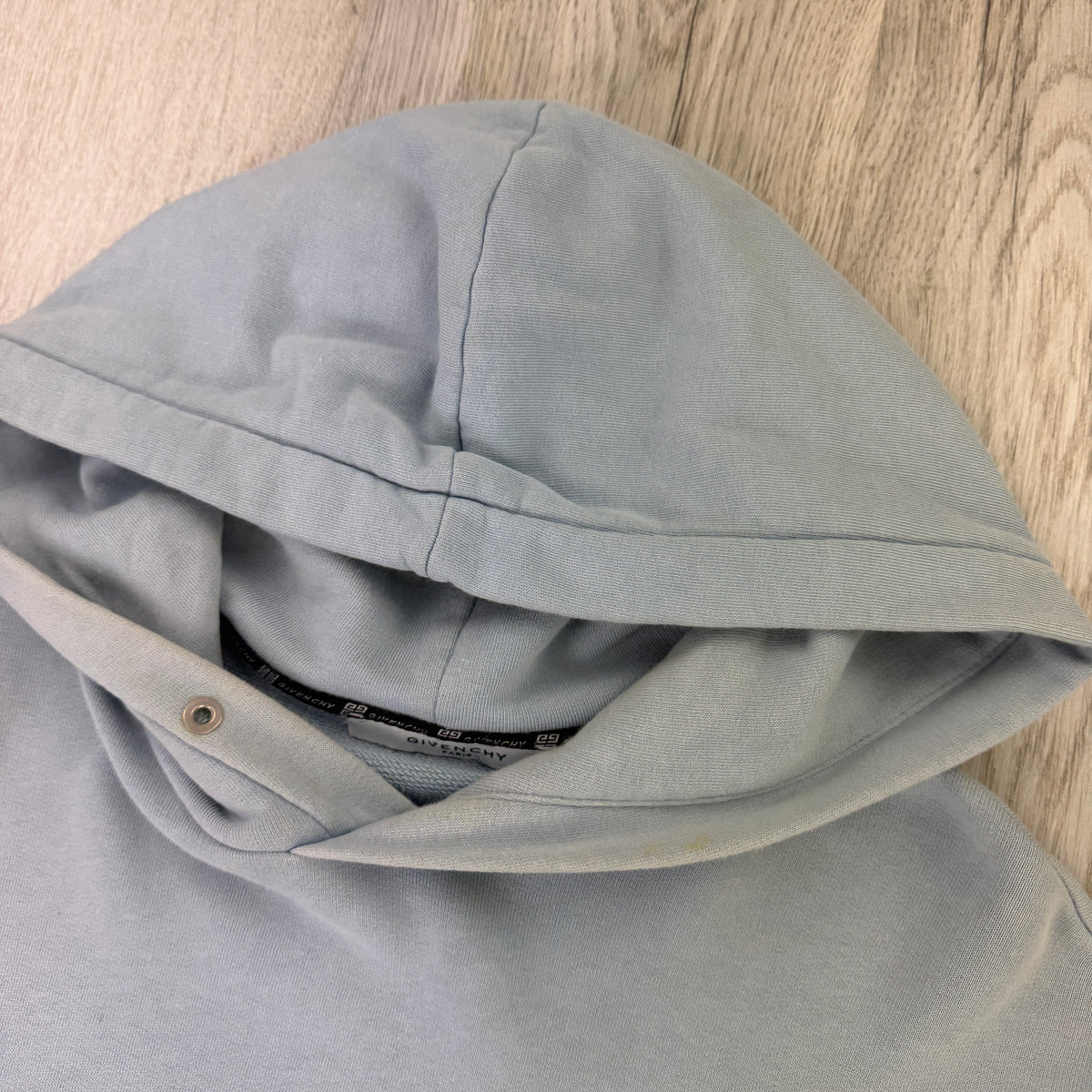 Givenchy Men’s Blue Pullover Hoodie - Medium (Fit Large)