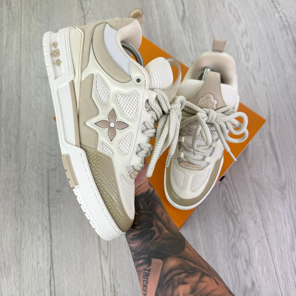 Louis Vuitton Men’s Beige Skate Trainers - Uk 7.5 (Fit 8.5)