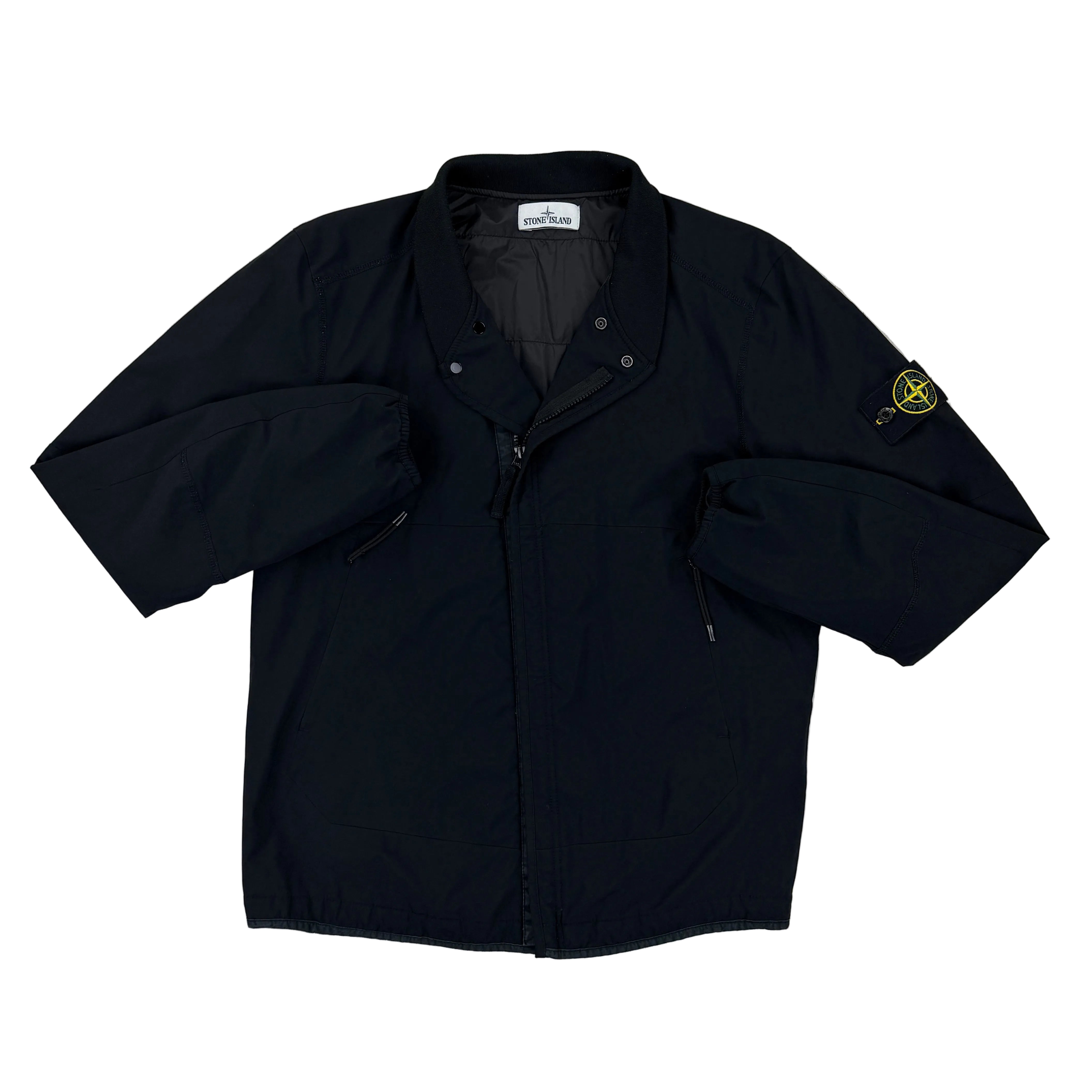 ジャケット・アウター Stone  Soft Shell Bomber Jacket Stone Island Men's Black Soft Shell Bomber Jacket - Large