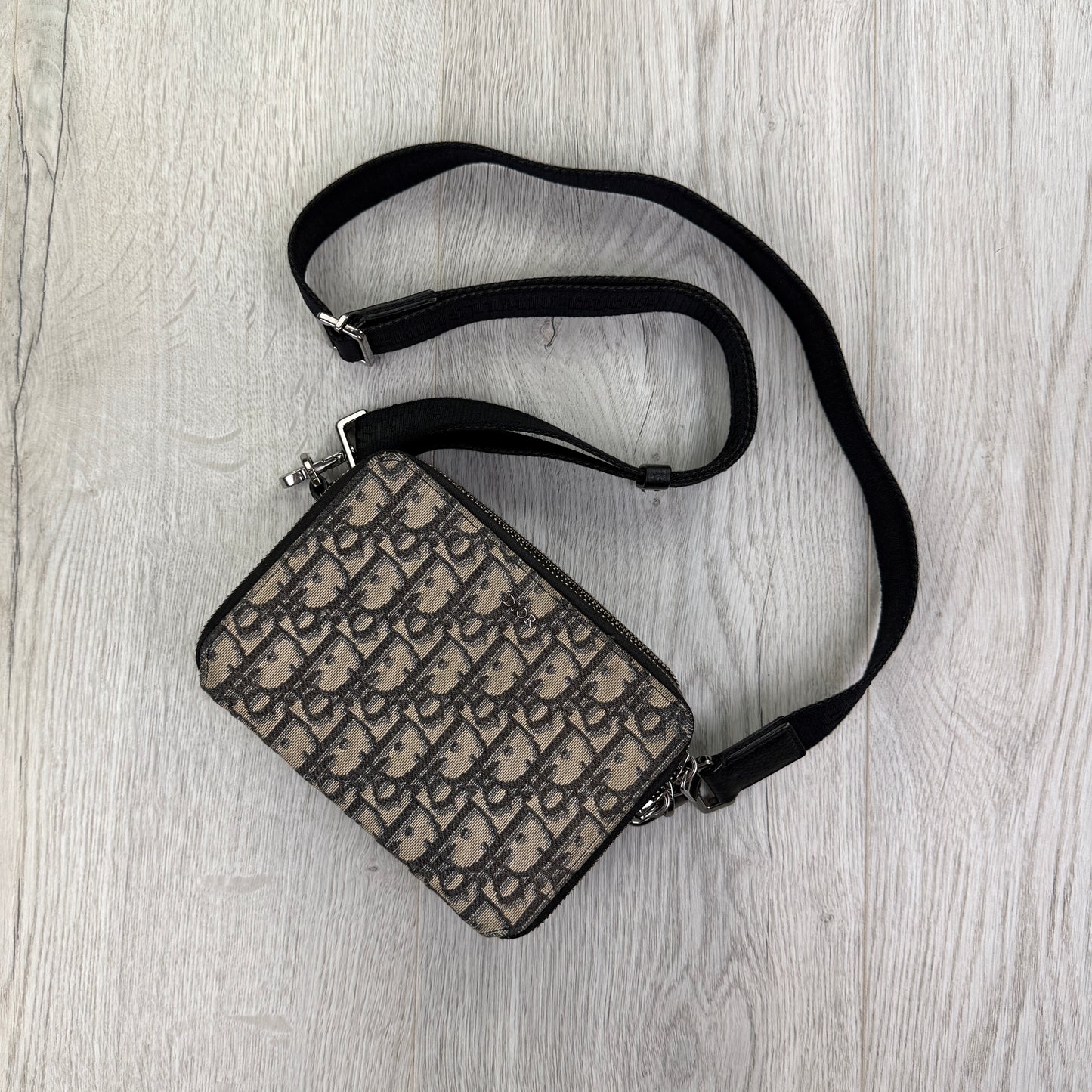 Dior Zipped Pouch With Shoulder Strap Bag