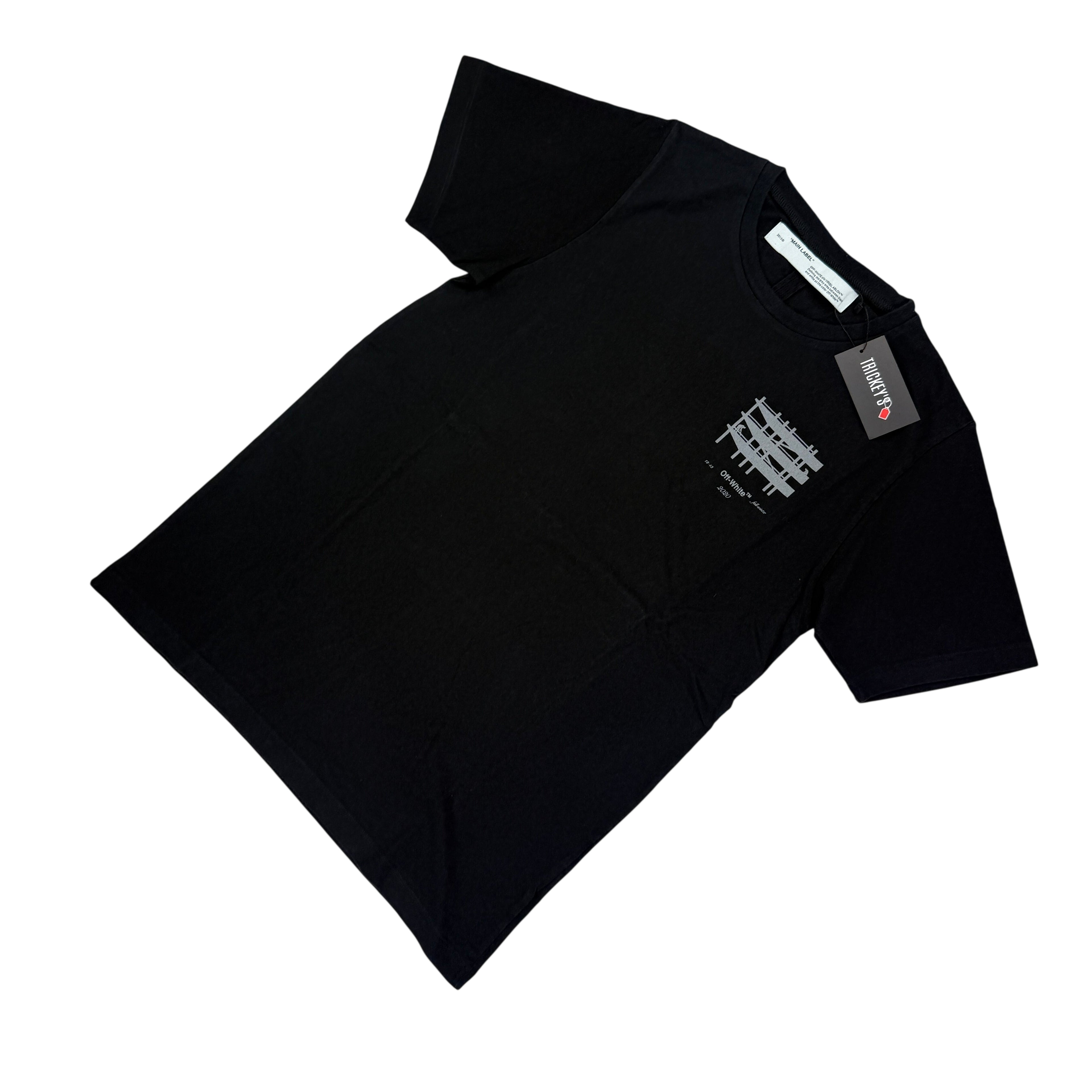 Off White Men’s Black T-shirt - Large