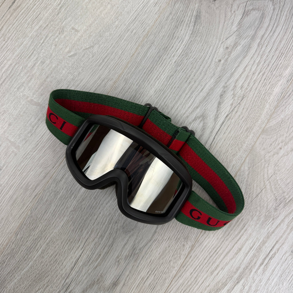 Gucci GG Stripe Ski Goggles