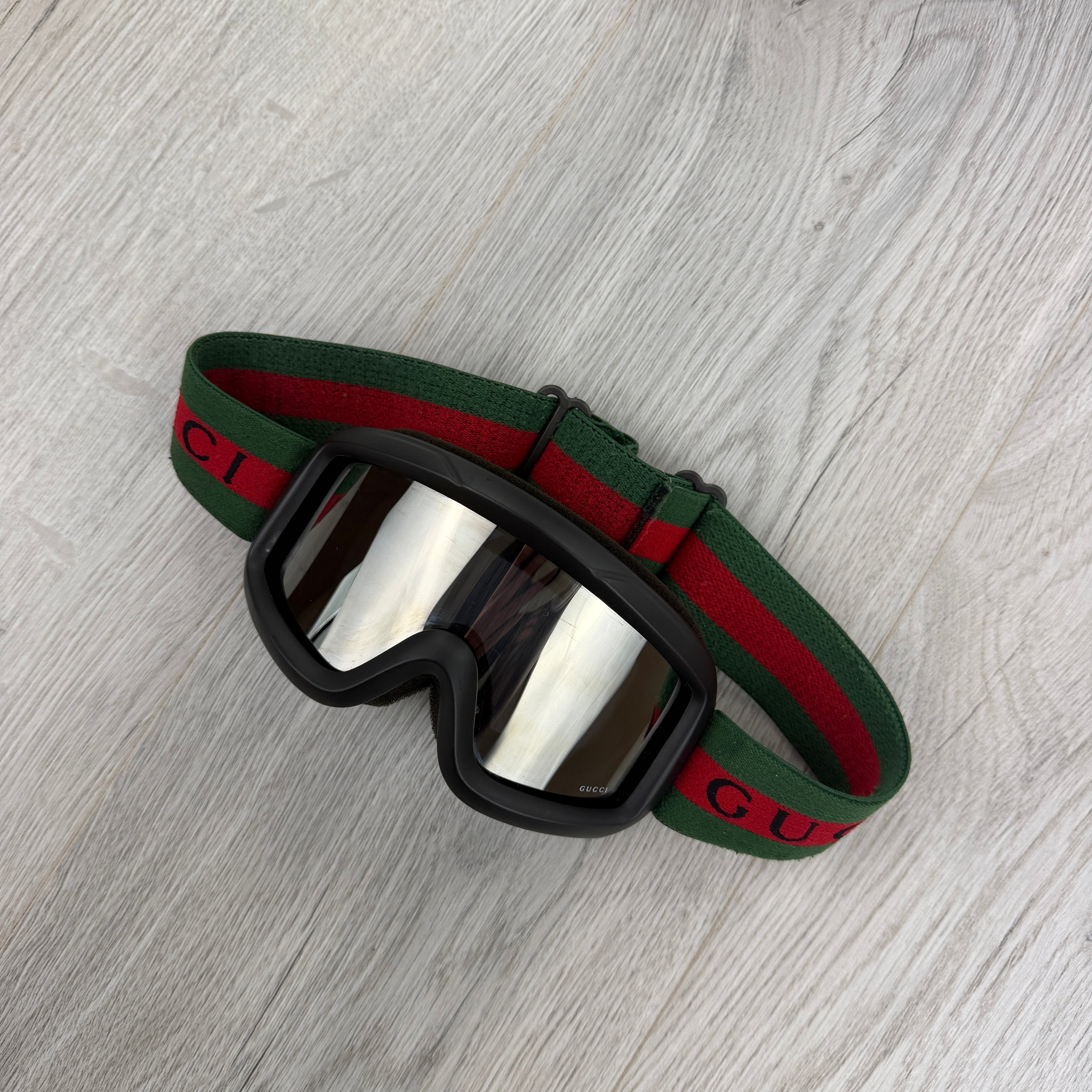 Gucci GG Stripe Ski Goggles