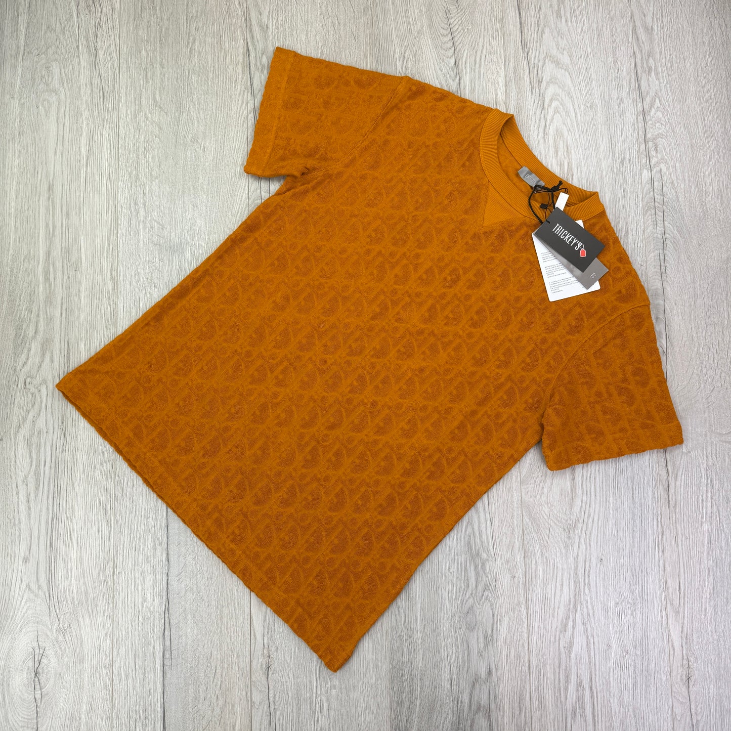 Christian Dior Men’s Orange Towel T-shirt - XS Oversized