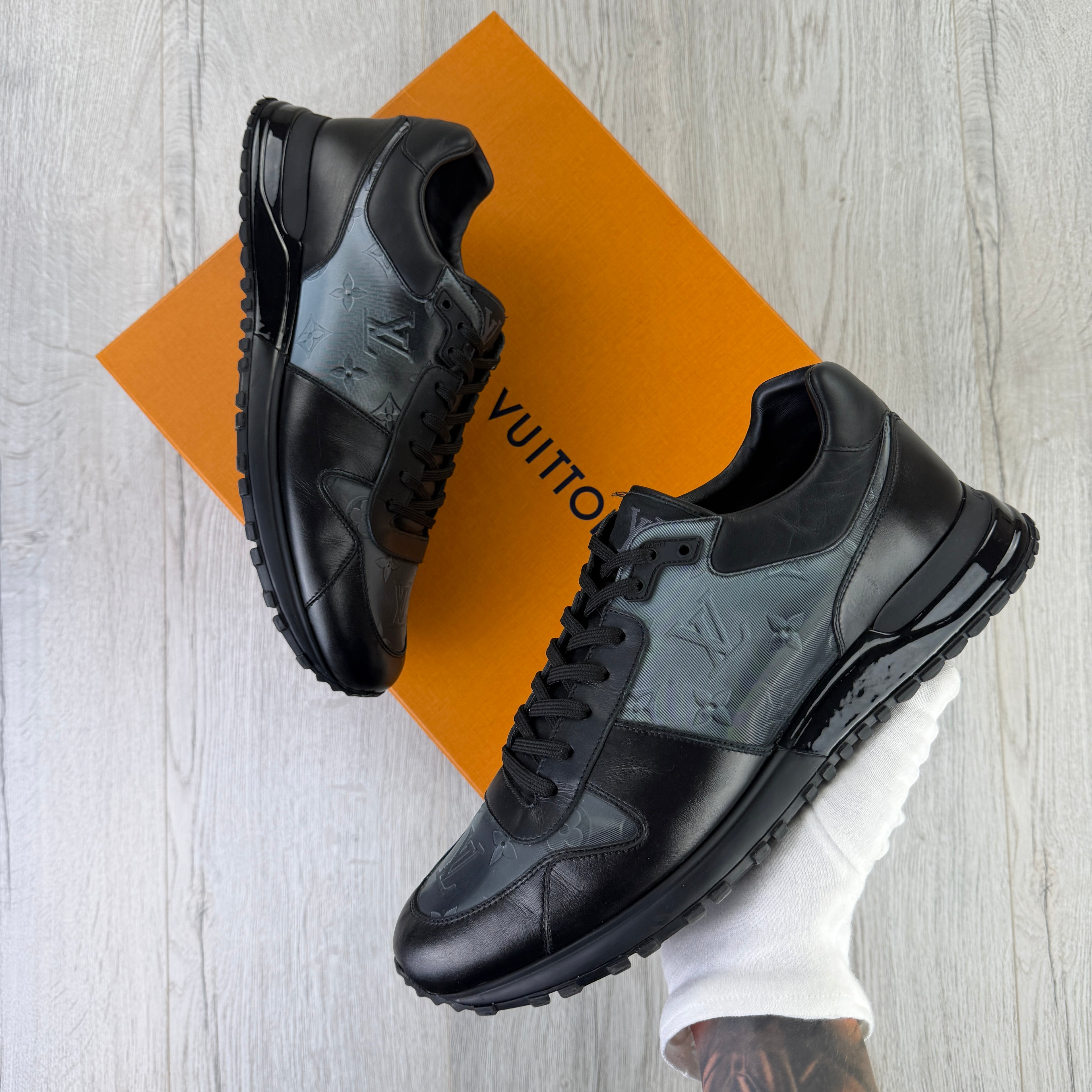 Louis Vuitton Men’s Black Run Away Trainers - Uk 9.5 (Fit 10)
